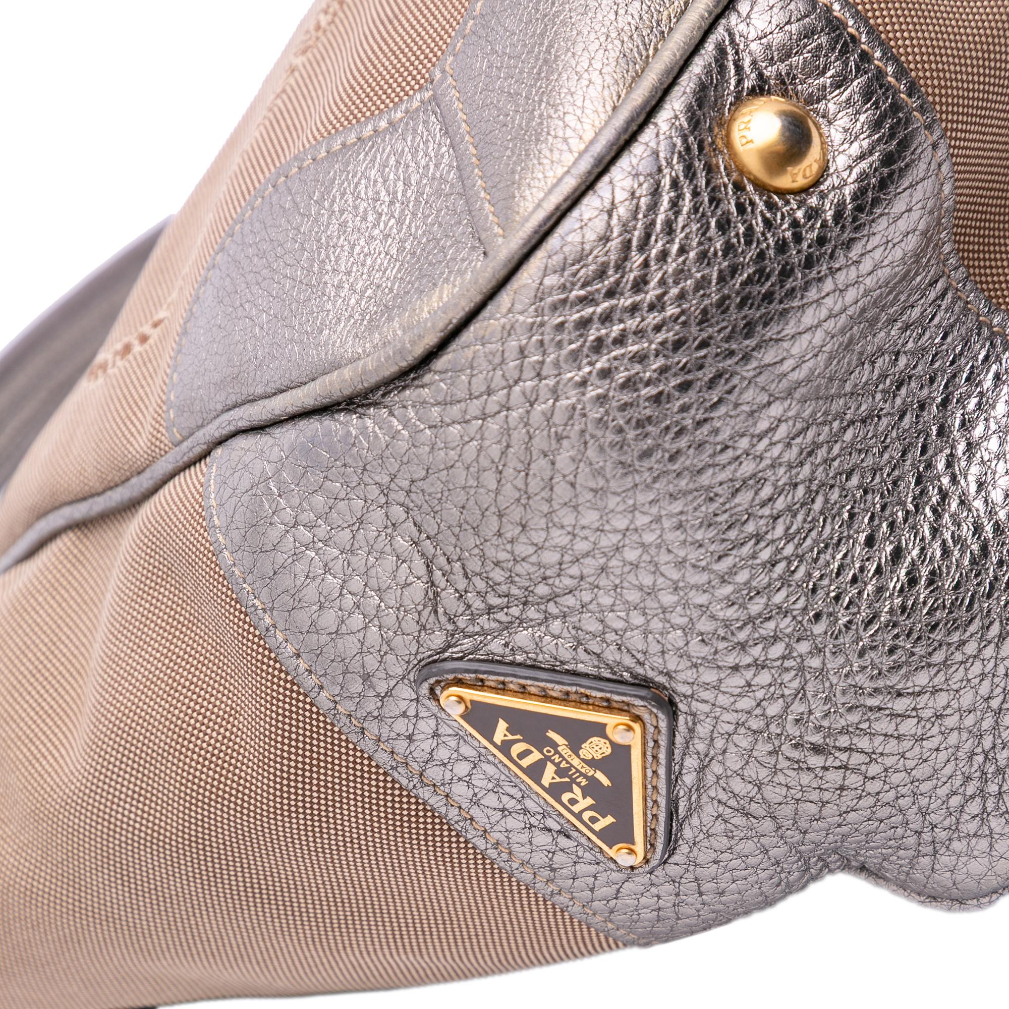Prada Canvas Canapa Logo Tote