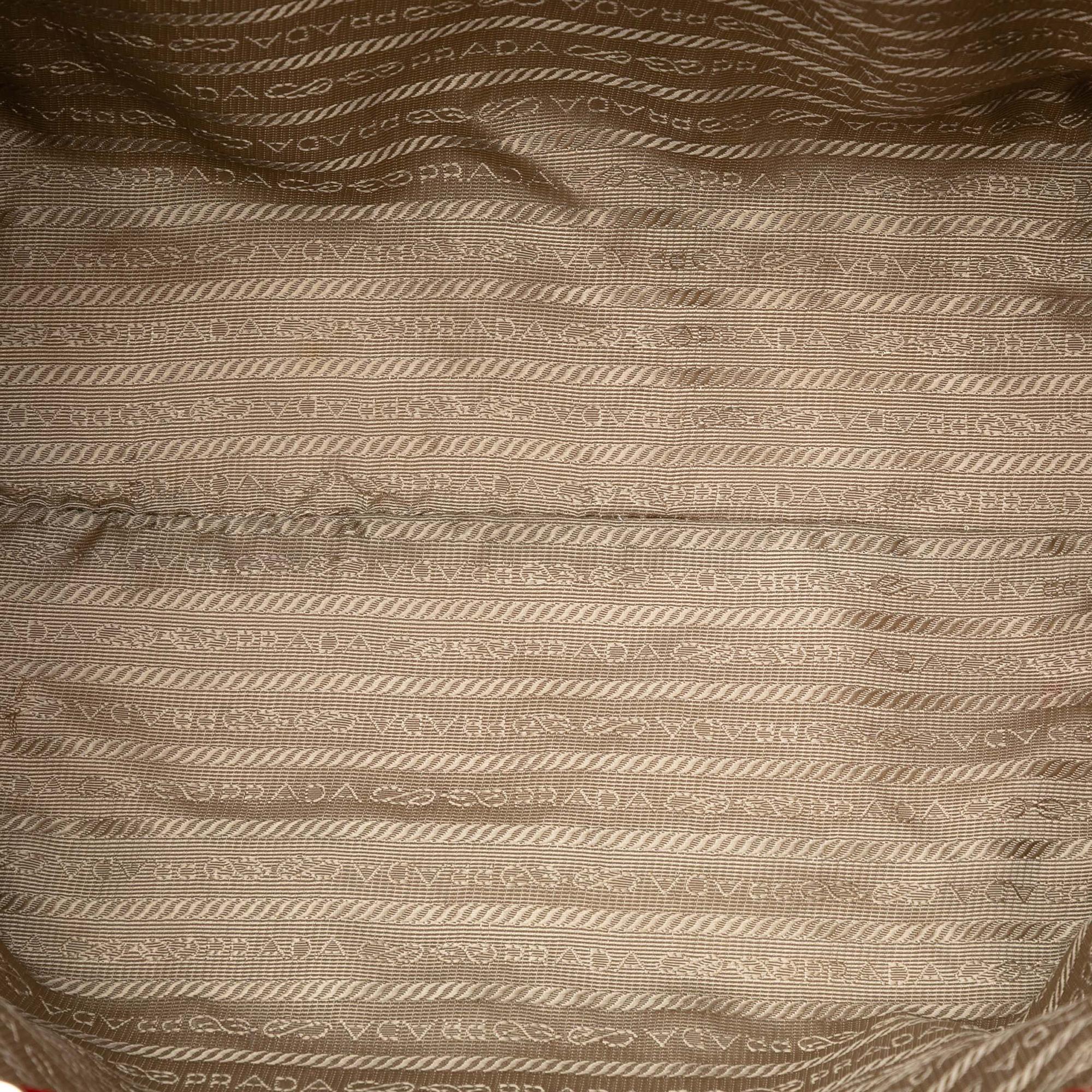 Prada Canvas Canapa Logo Tote