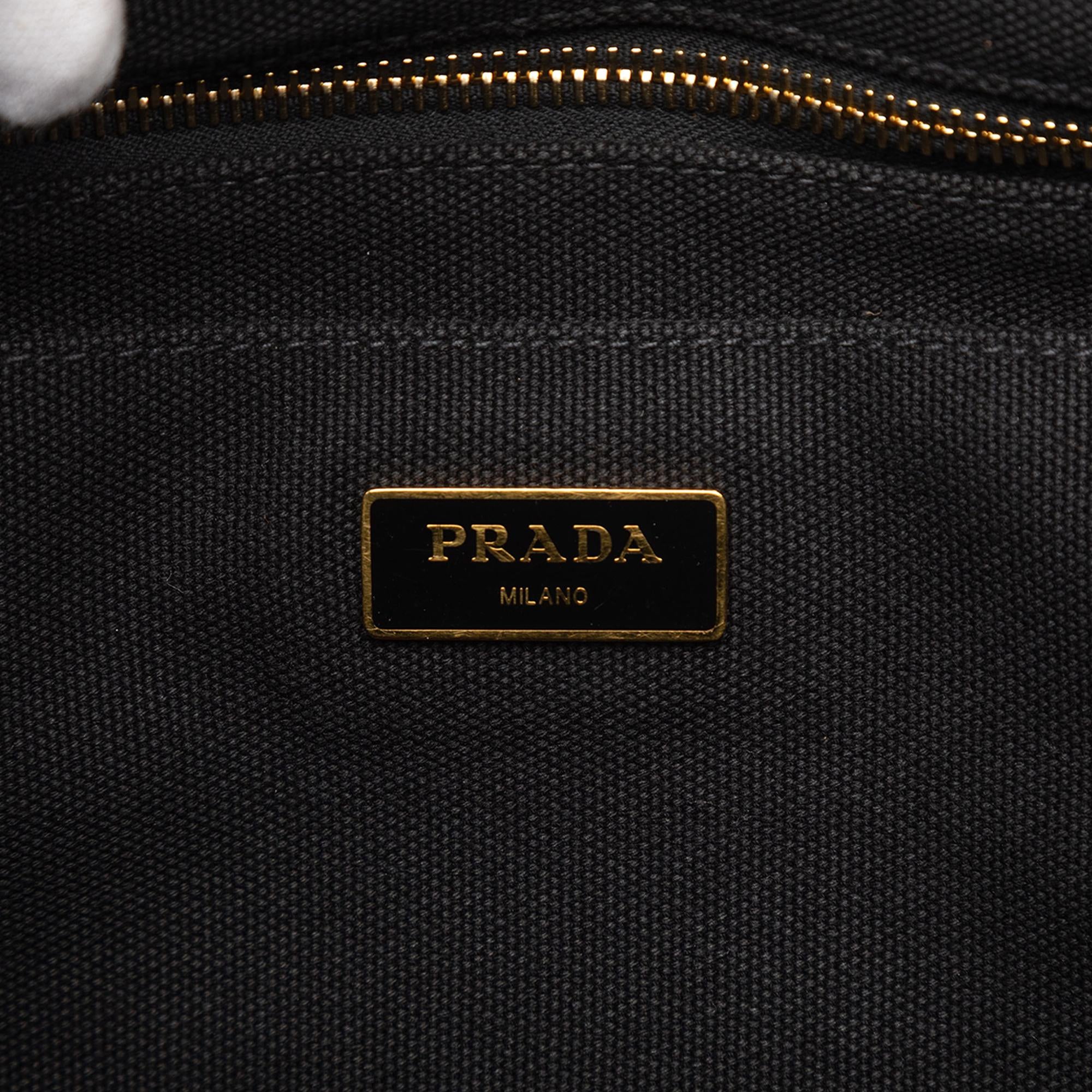 Prada Canvas Canapa Logo Tote
