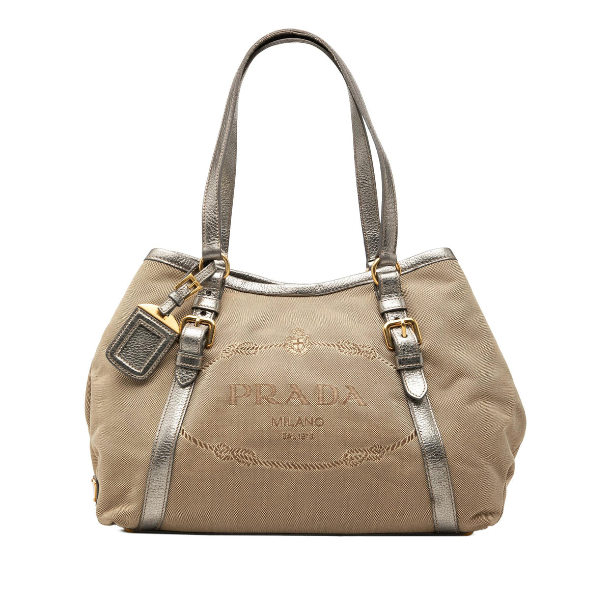 Prada Canvas Canapa Logo Tote