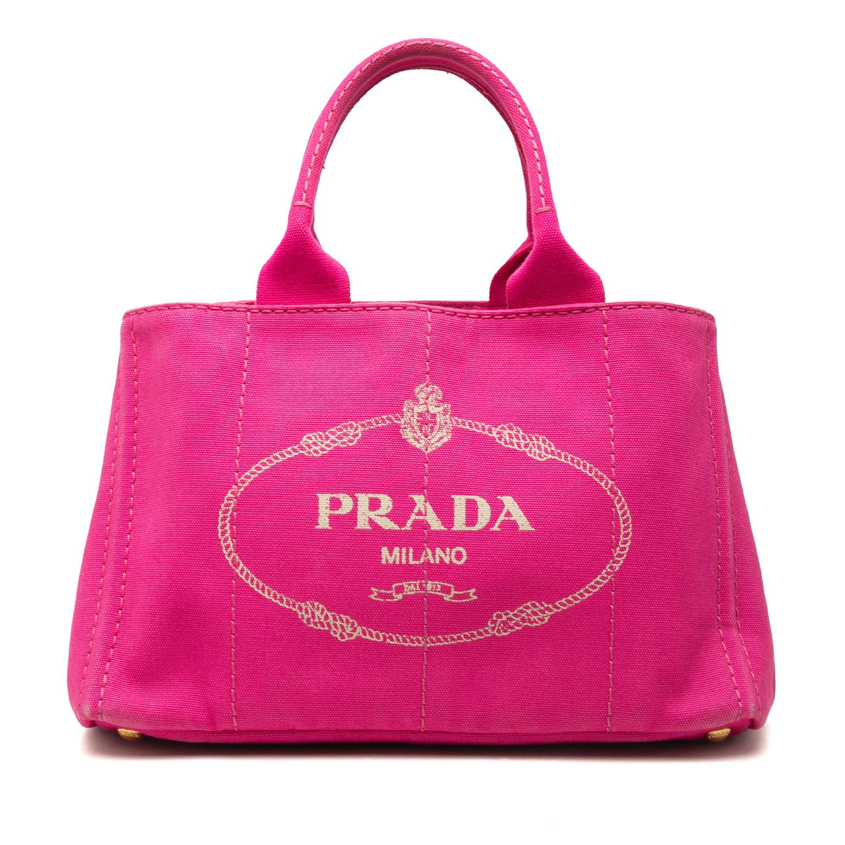 Prada Canvas Canapa Logo Tote