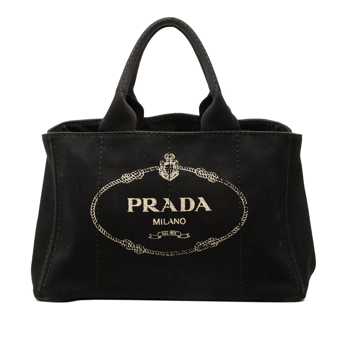 Prada Canvas Canapa Logo Tote