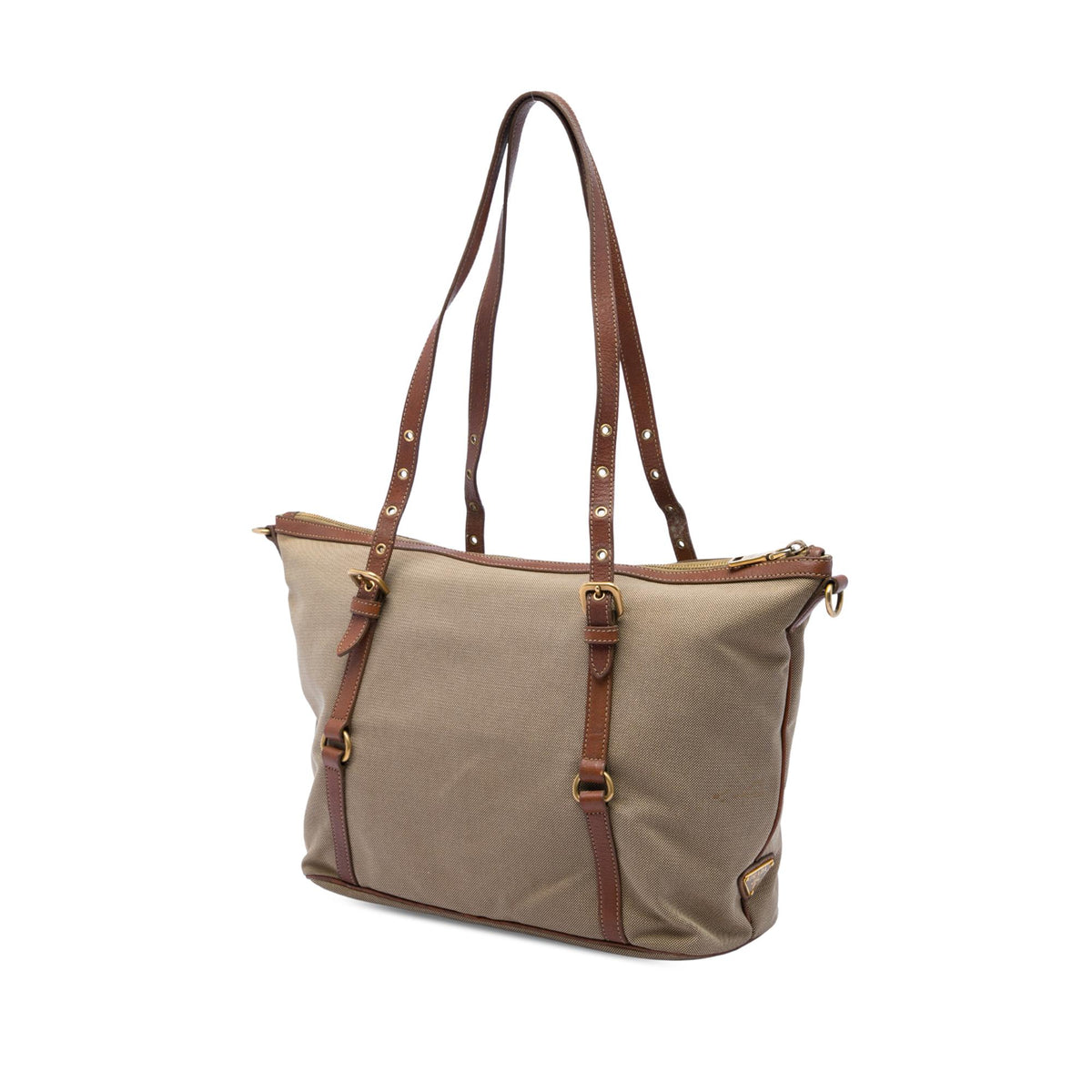 Prada Canvas Canapa Logo Tote
