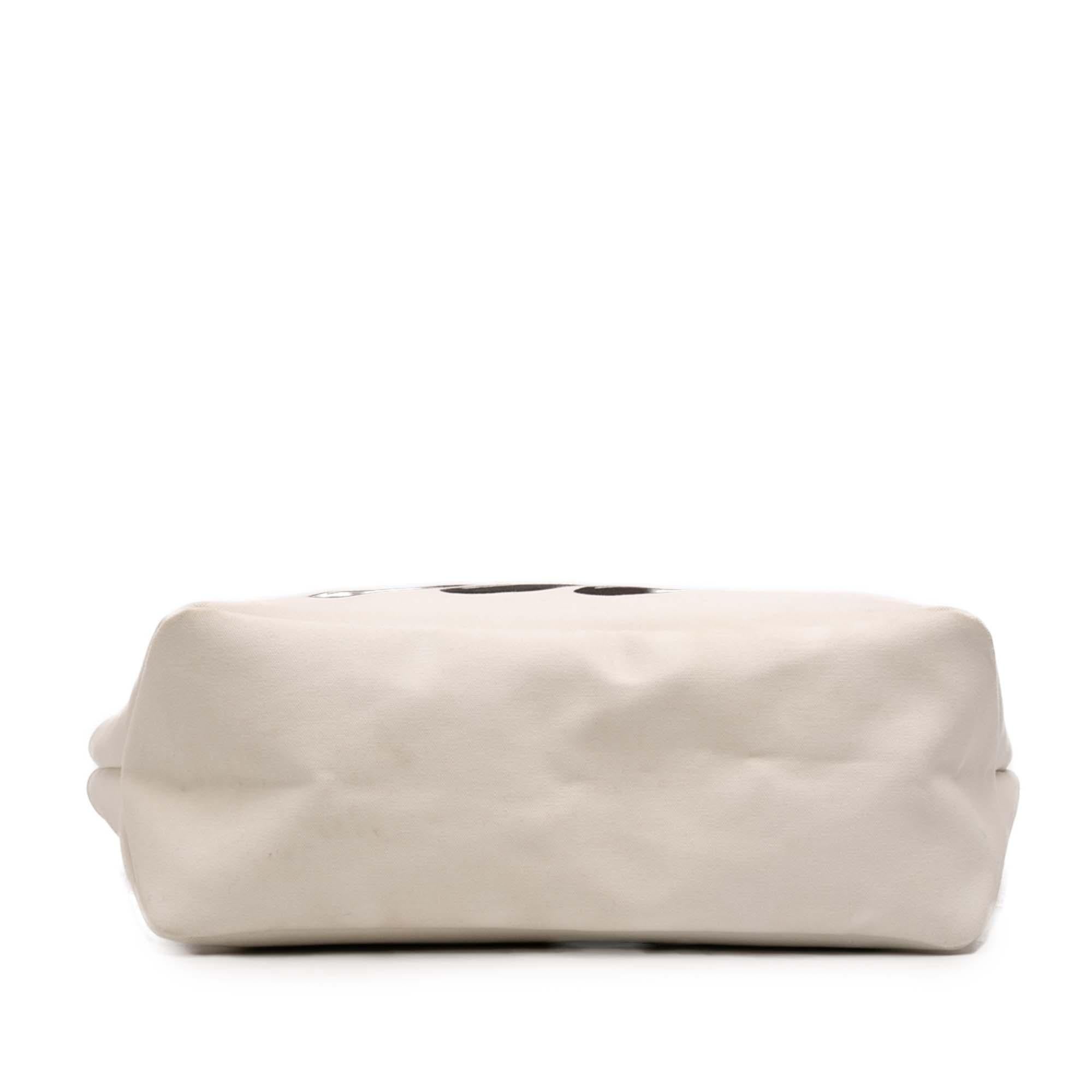Prada Canvas Canapa Printed Banana Tote