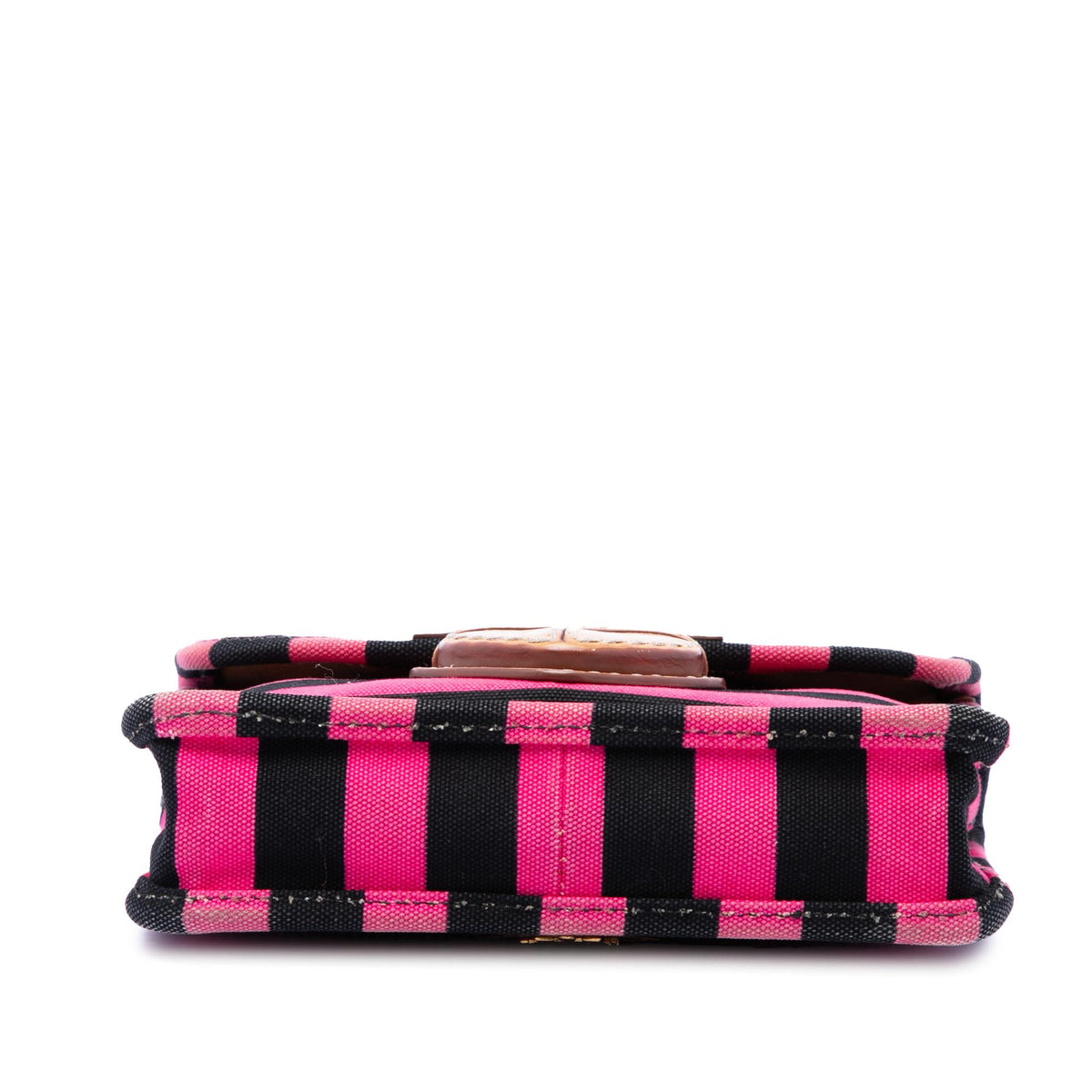 Prada Canvas Canapa Righe Striped Crossbody