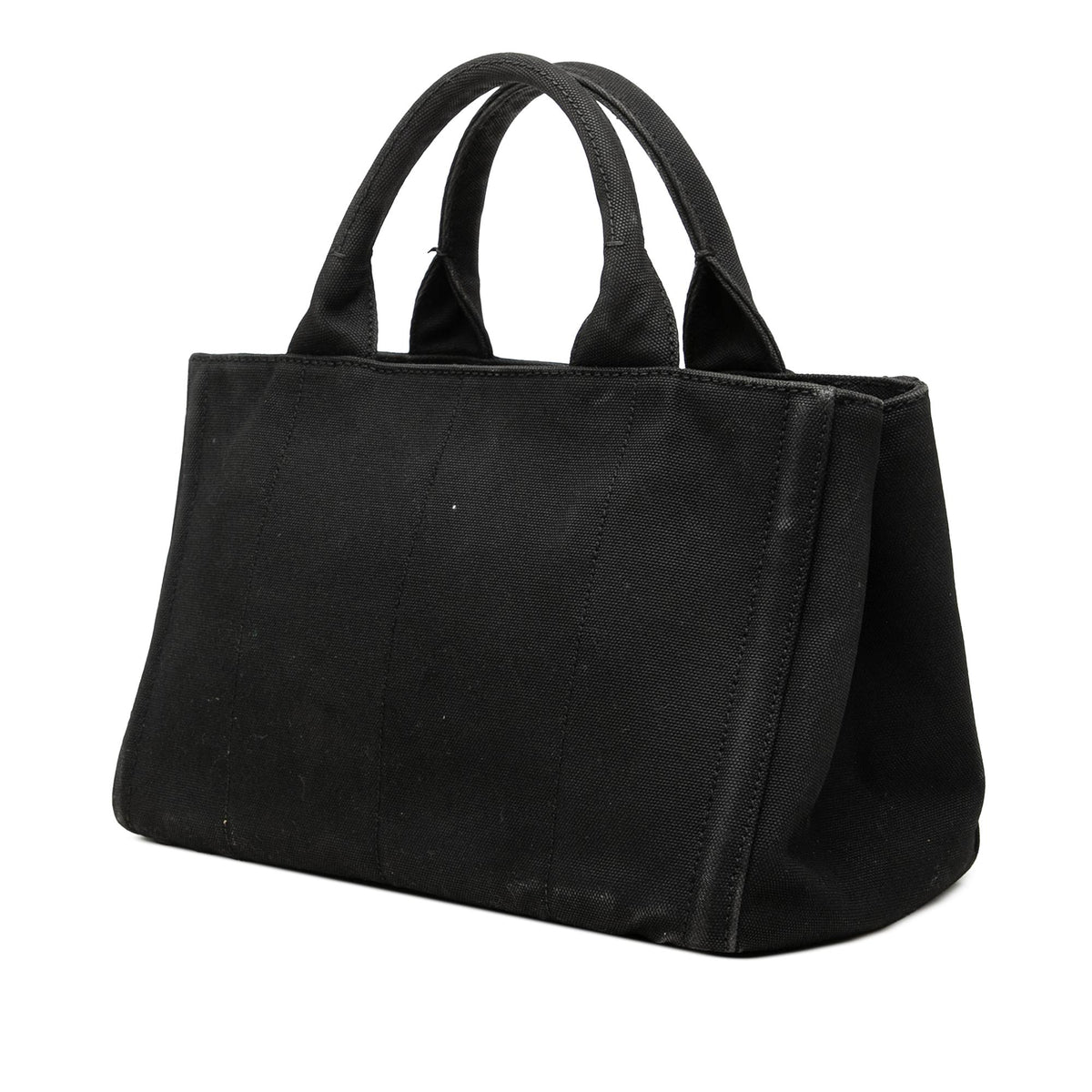 Prada Canvas Canapa Studded Handbag