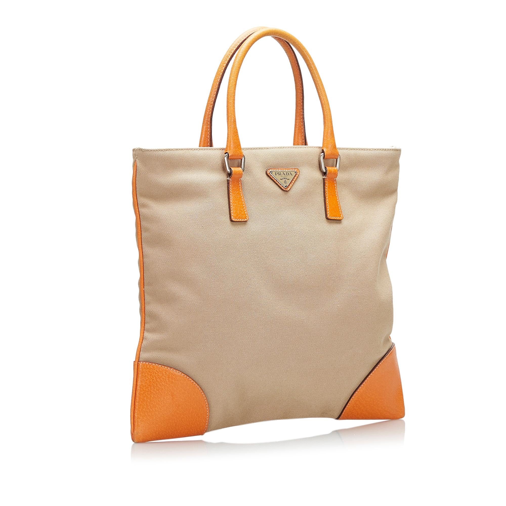 Prada Canvas Handbag (SHG-36635)