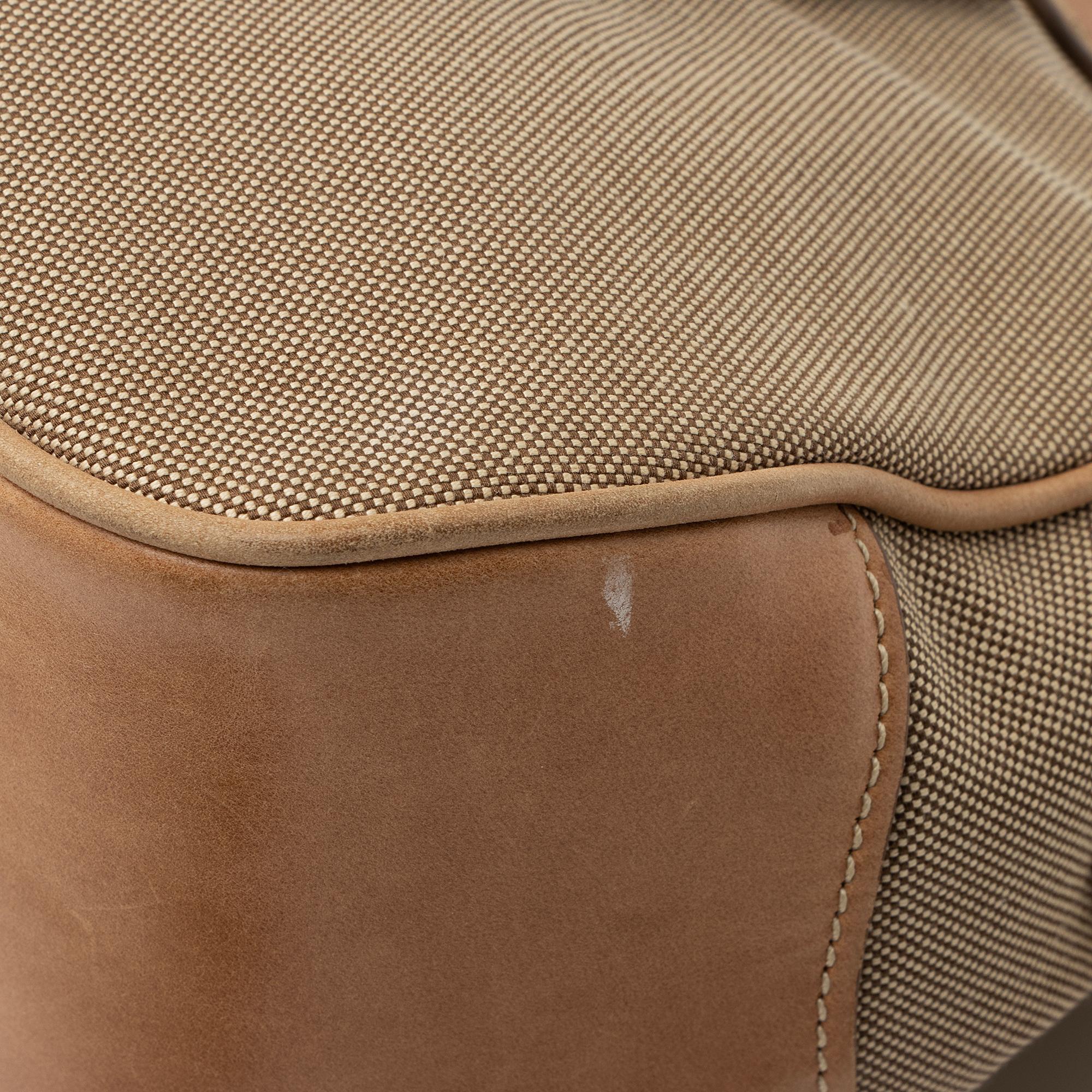 Prada Canvas Logo Satchel (SHF-pgvjOz)