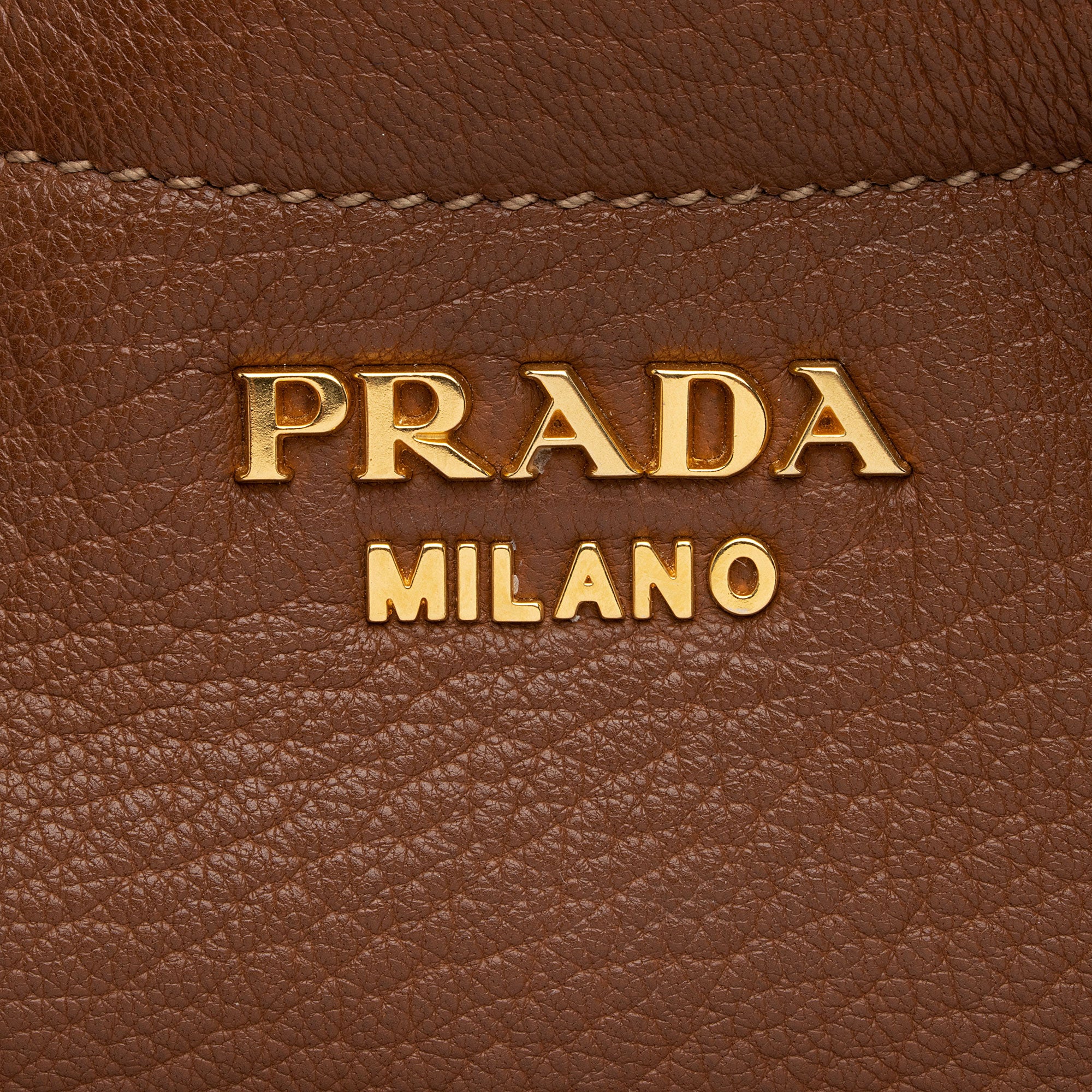 Prada Cervo Sacca 2 Manici Shoulder Bag (SHF-otdjn1)