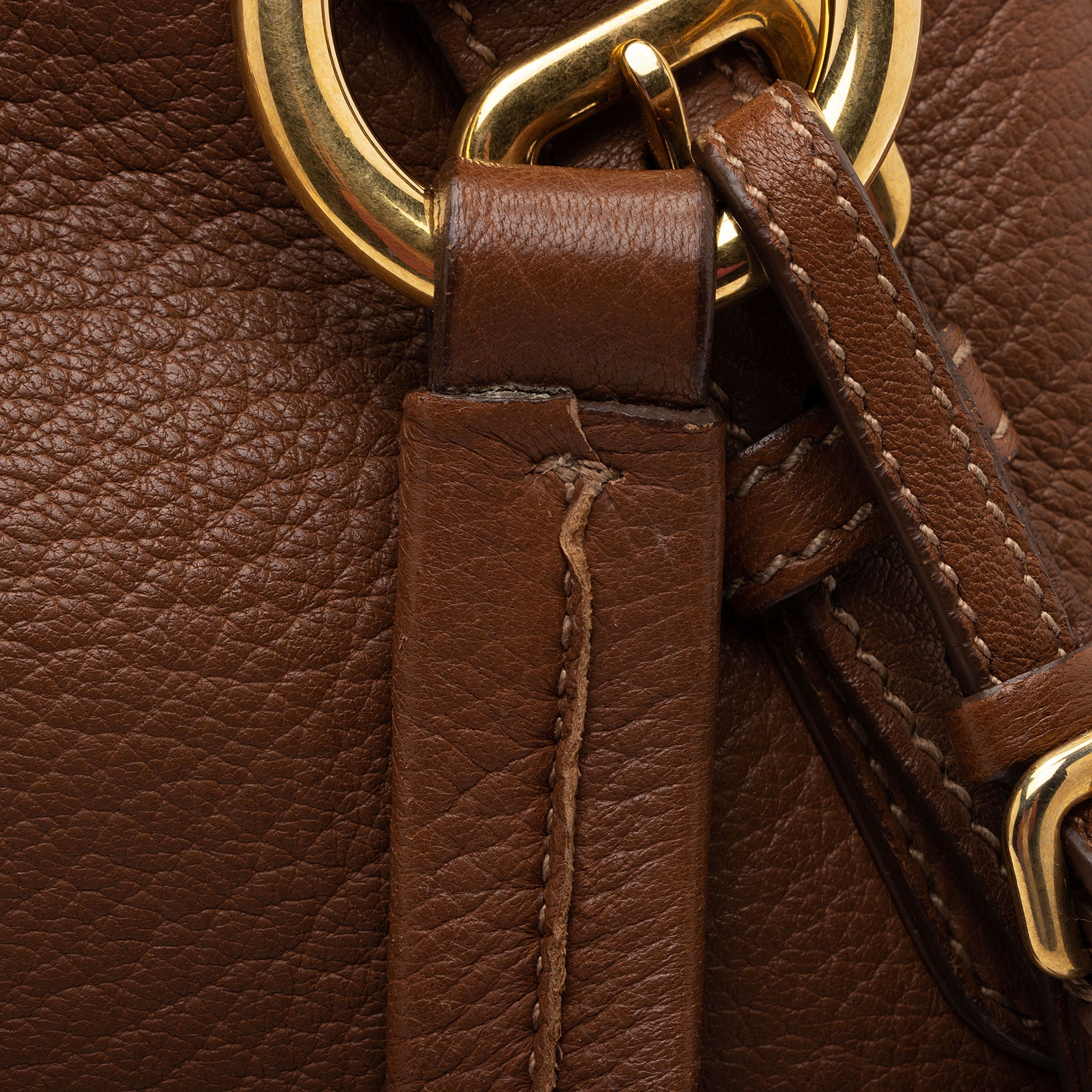 Prada Cervo Sacca 2 Manici Shoulder Bag (SHF-otdjn1)