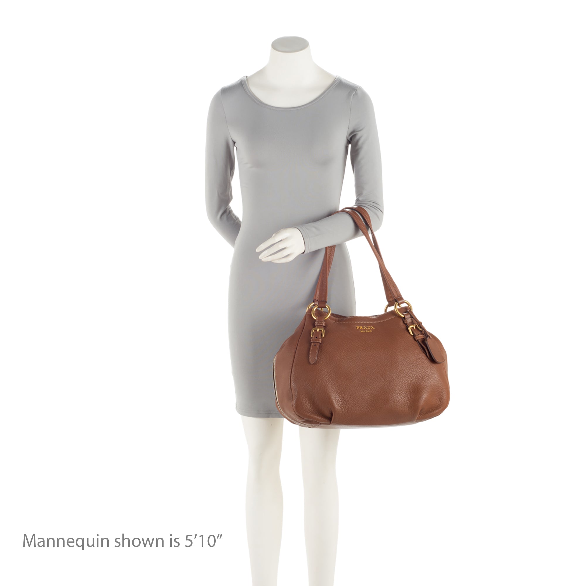 PRADA ハンドバッグ　SACCA Prada Cervo Sacca 2 Manici Shoulder Bag (SHF-otdjn1)