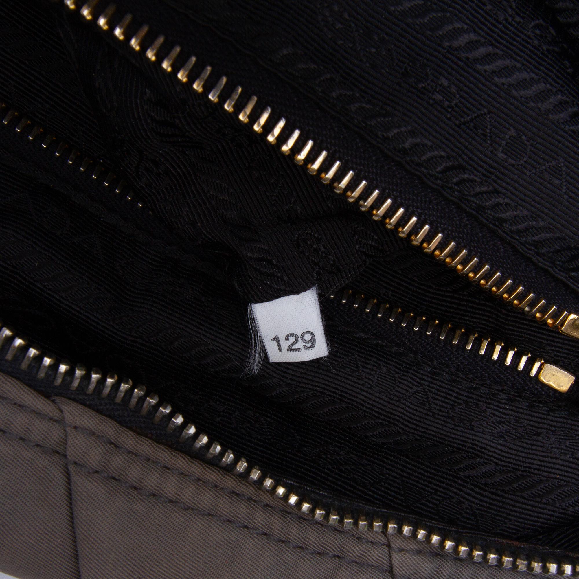 Prada Chevron Quilted Tessuto Dome Satchel