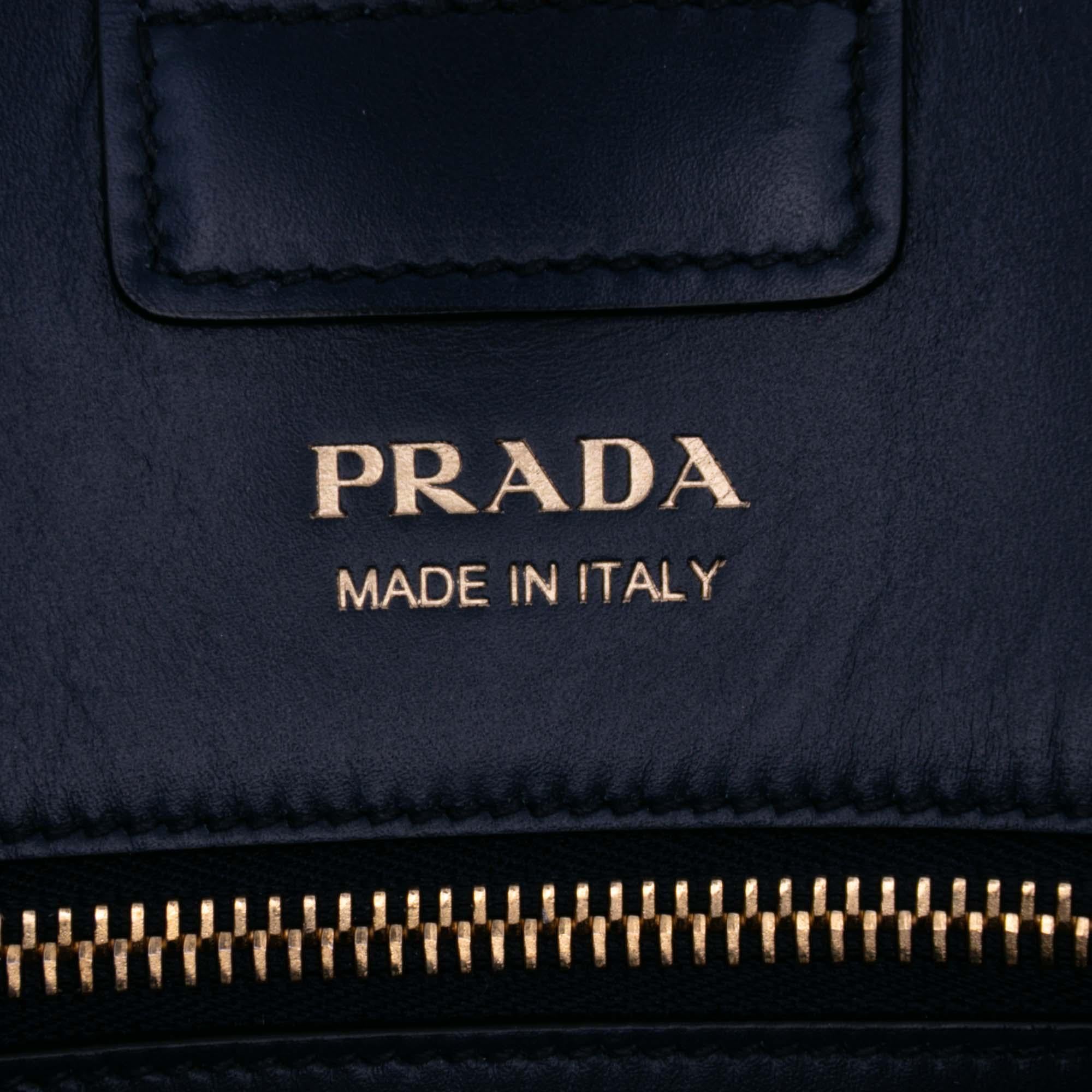 Prada City Calf Bibliotheque Satchel