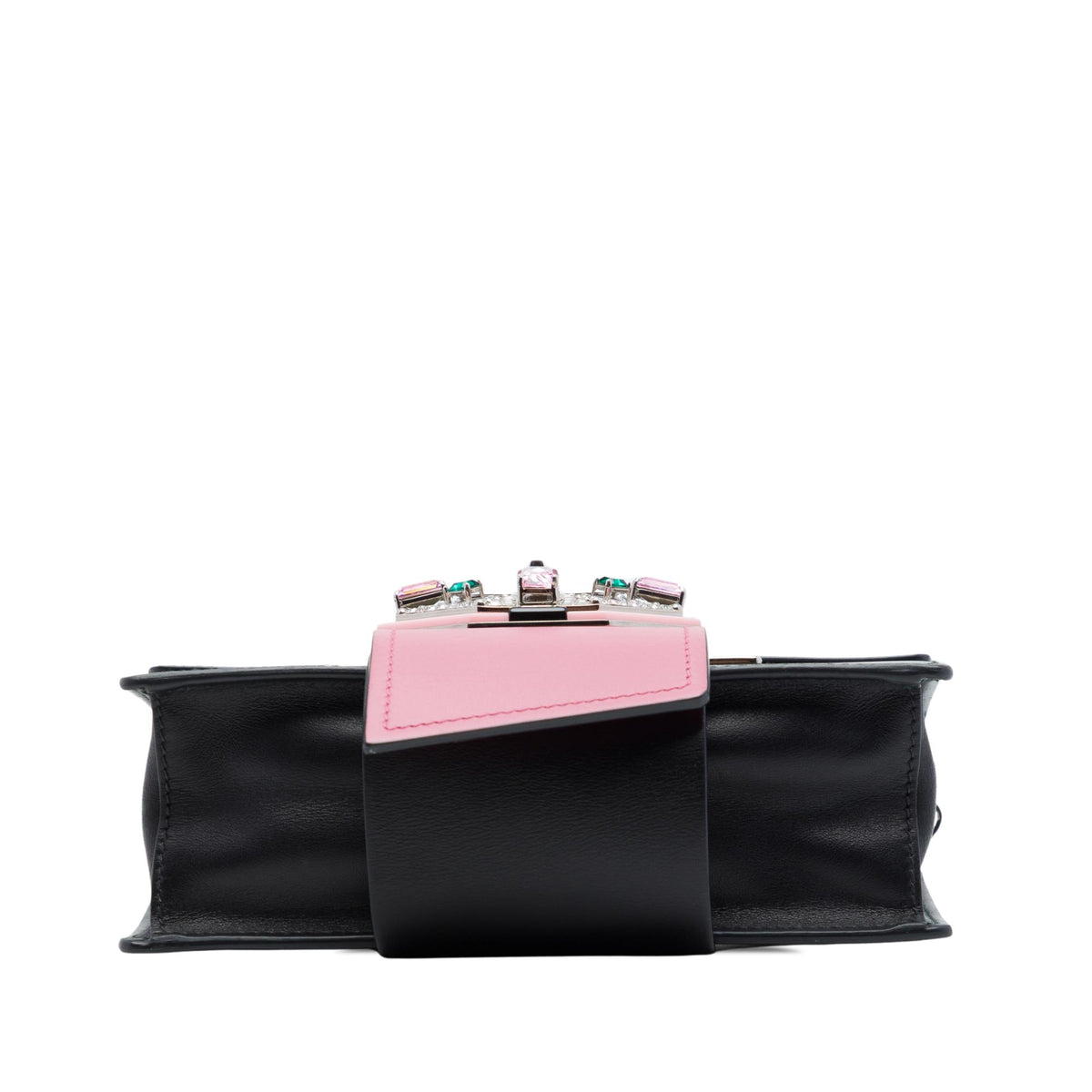 Prada City Calf Crystal Embellished Ribbon Bag