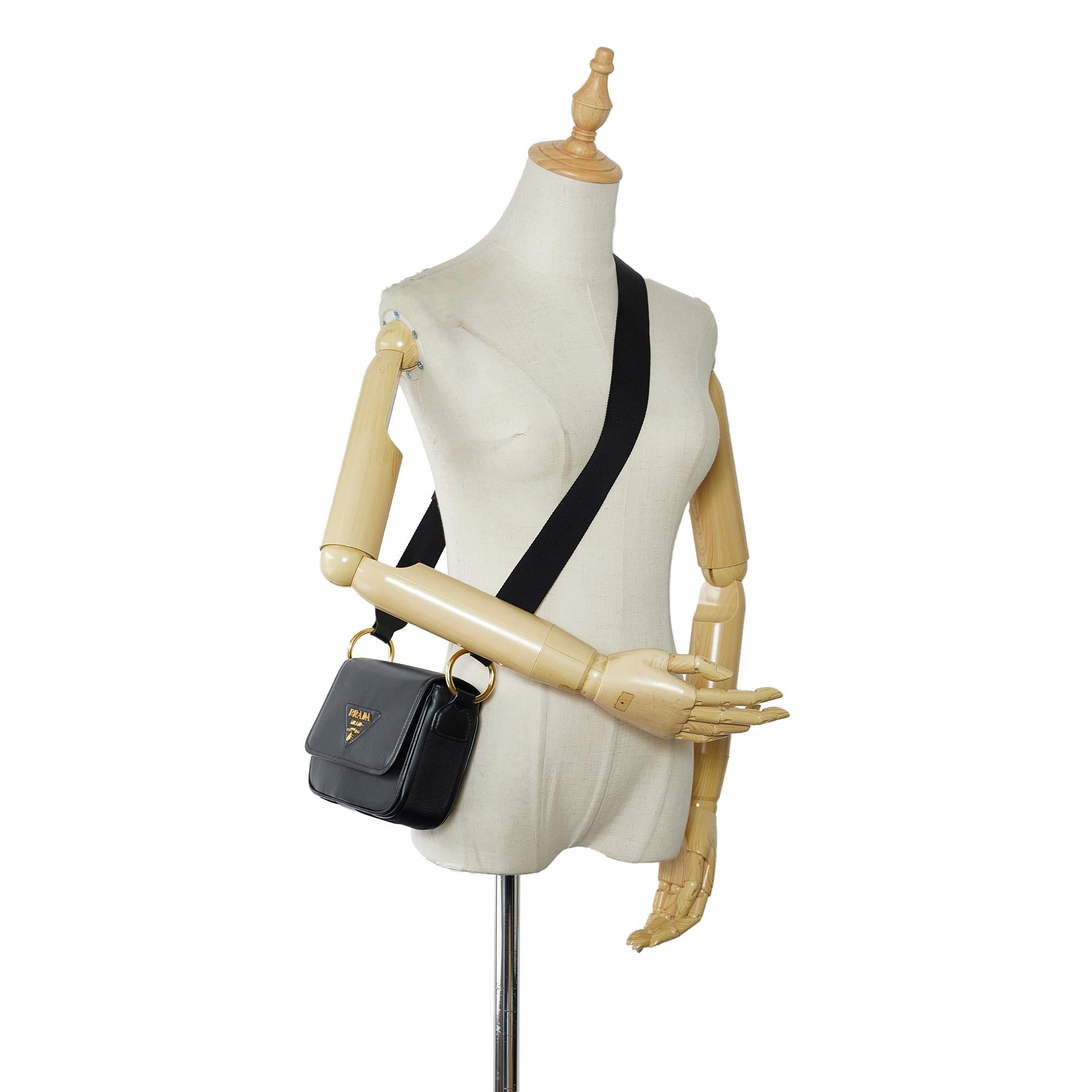 Prada City Calf Identity Flap Crossbody Bag (SHG-STZqGS)