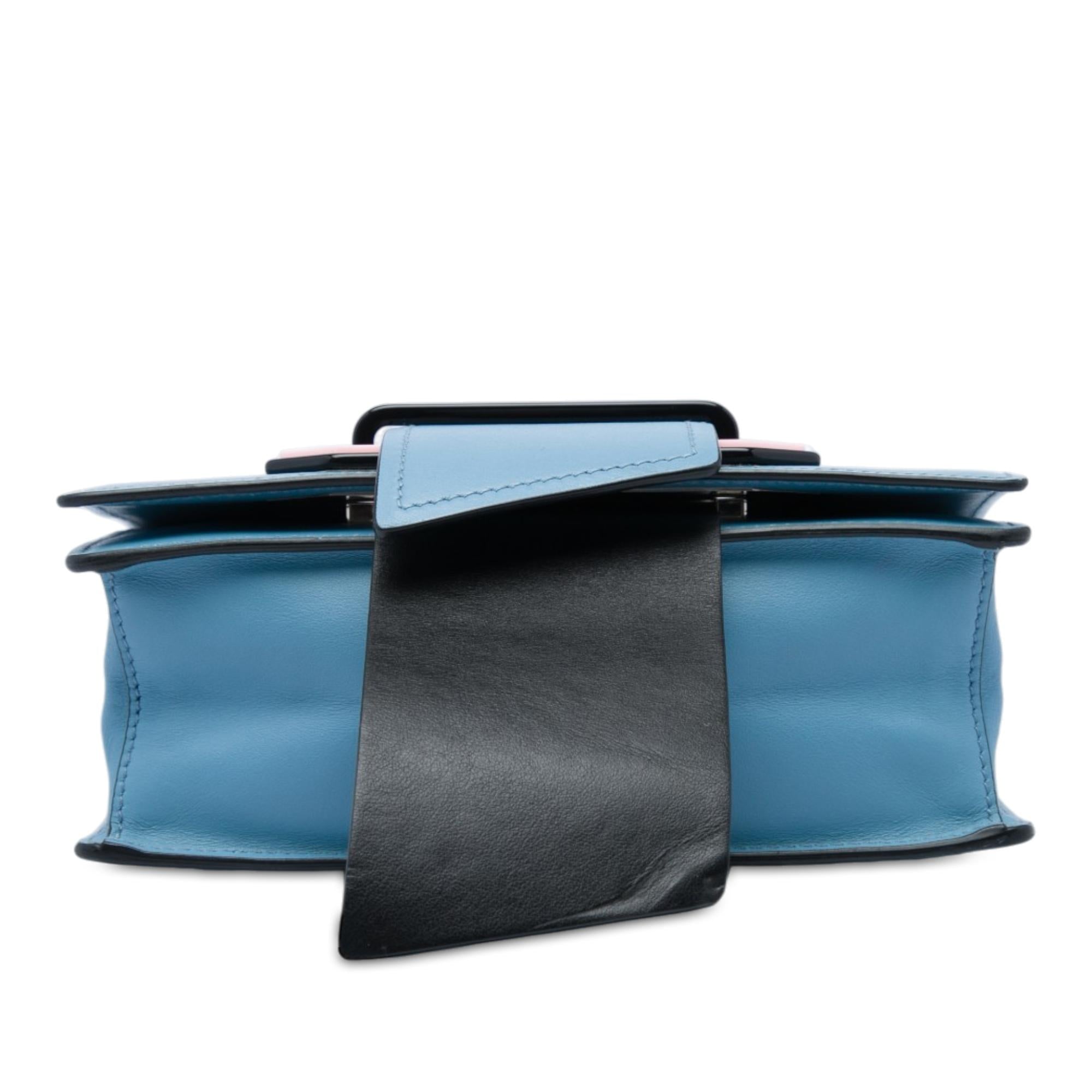 Prada City Calf Plex Ribbon Crossbody