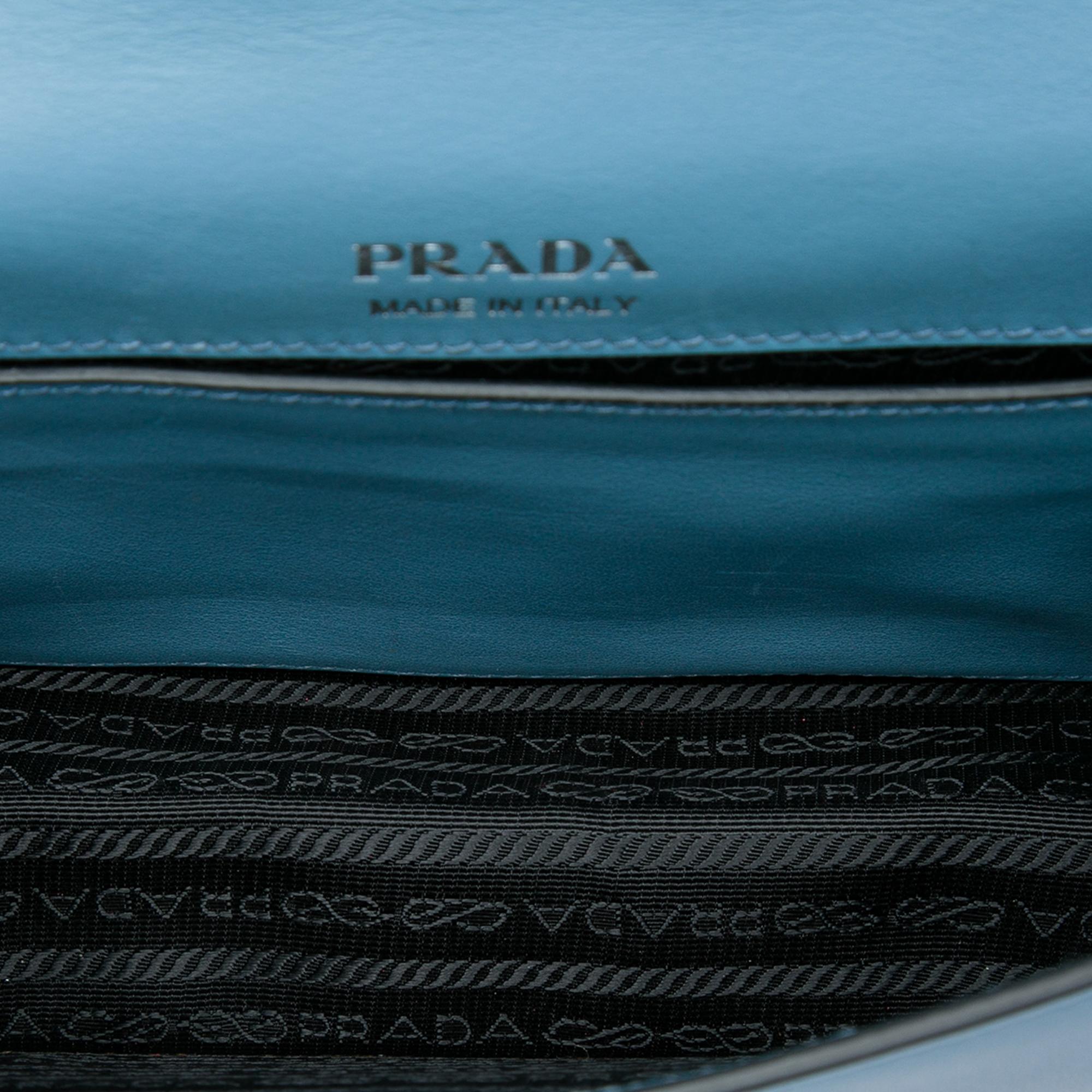 Prada City Calf Plex Ribbon Crossbody