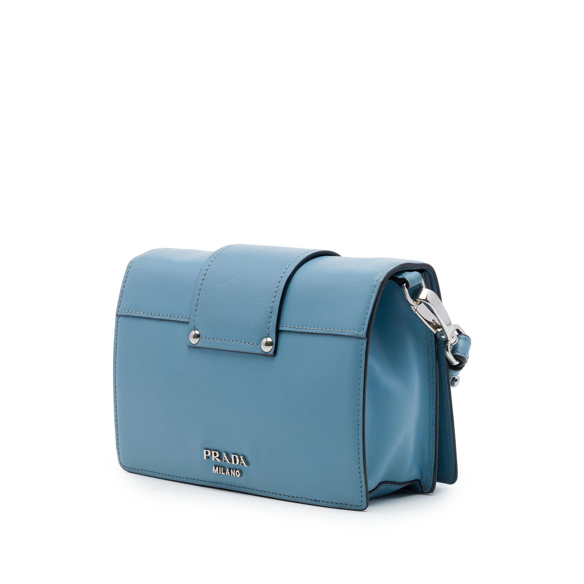 Prada City Calf Plex Ribbon Crossbody
