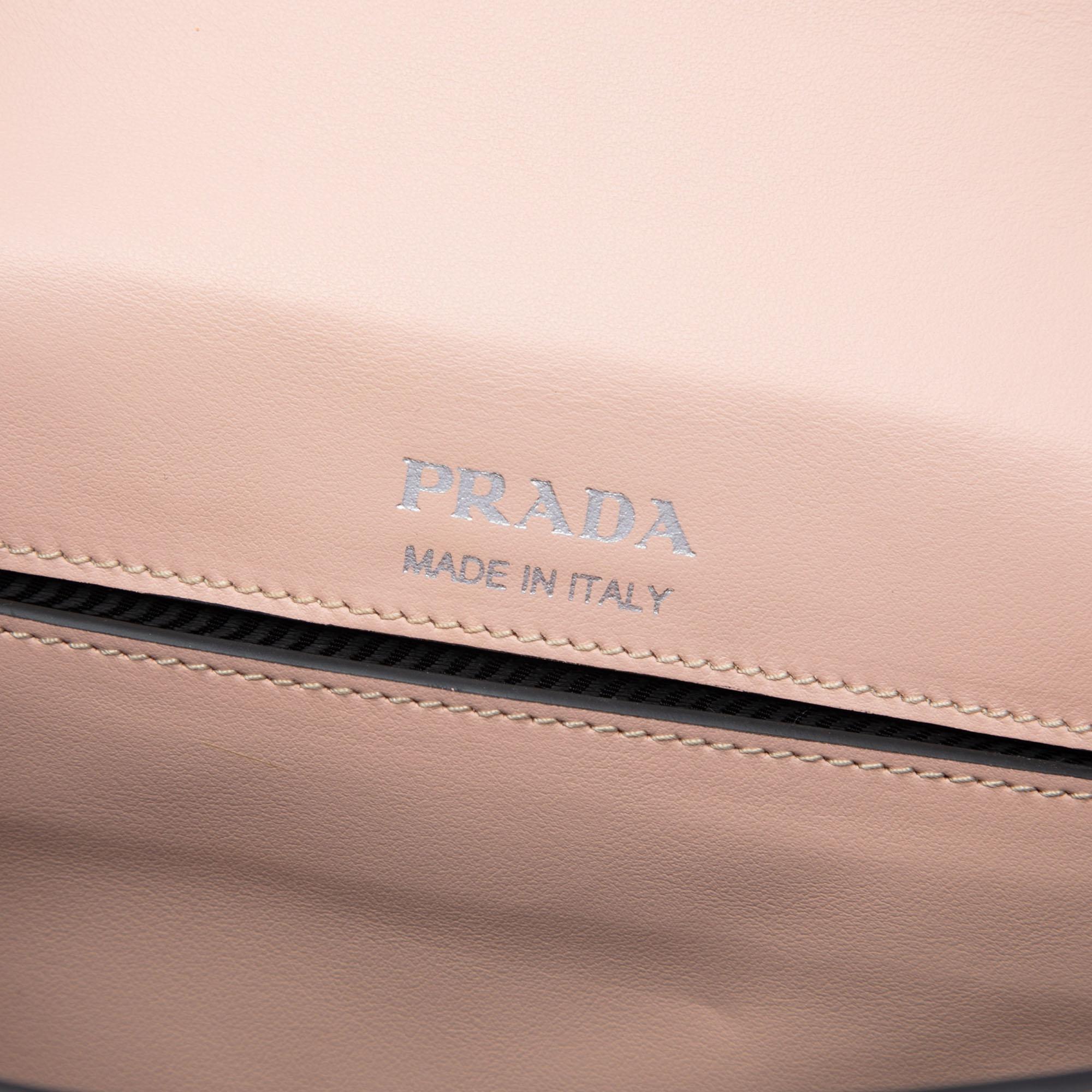Prada City Calf Plex Ribbon Crossbody