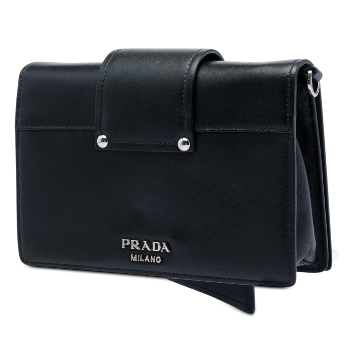 Prada City Calf Plex Ribbon Crossbody
