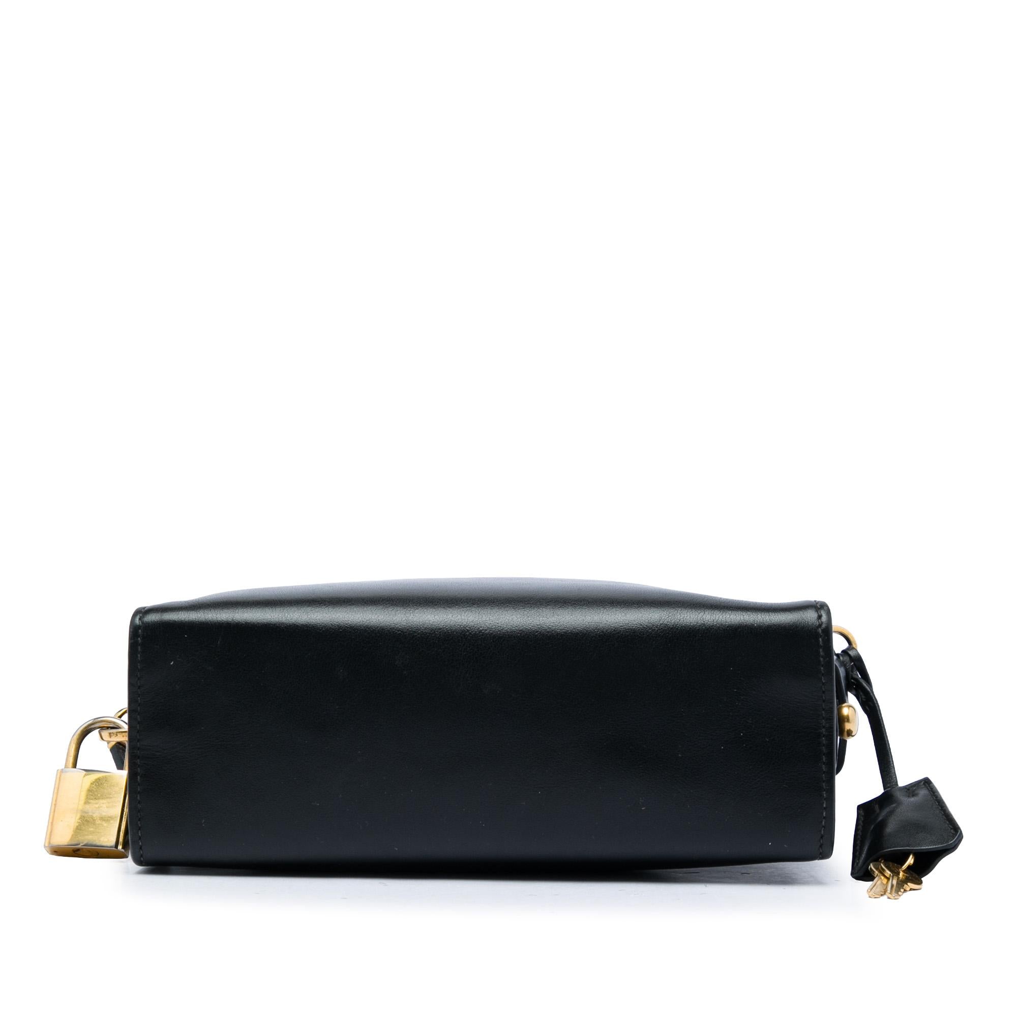 Prada City Calf and Saffiano Lip Print Esplanade Crossbody
