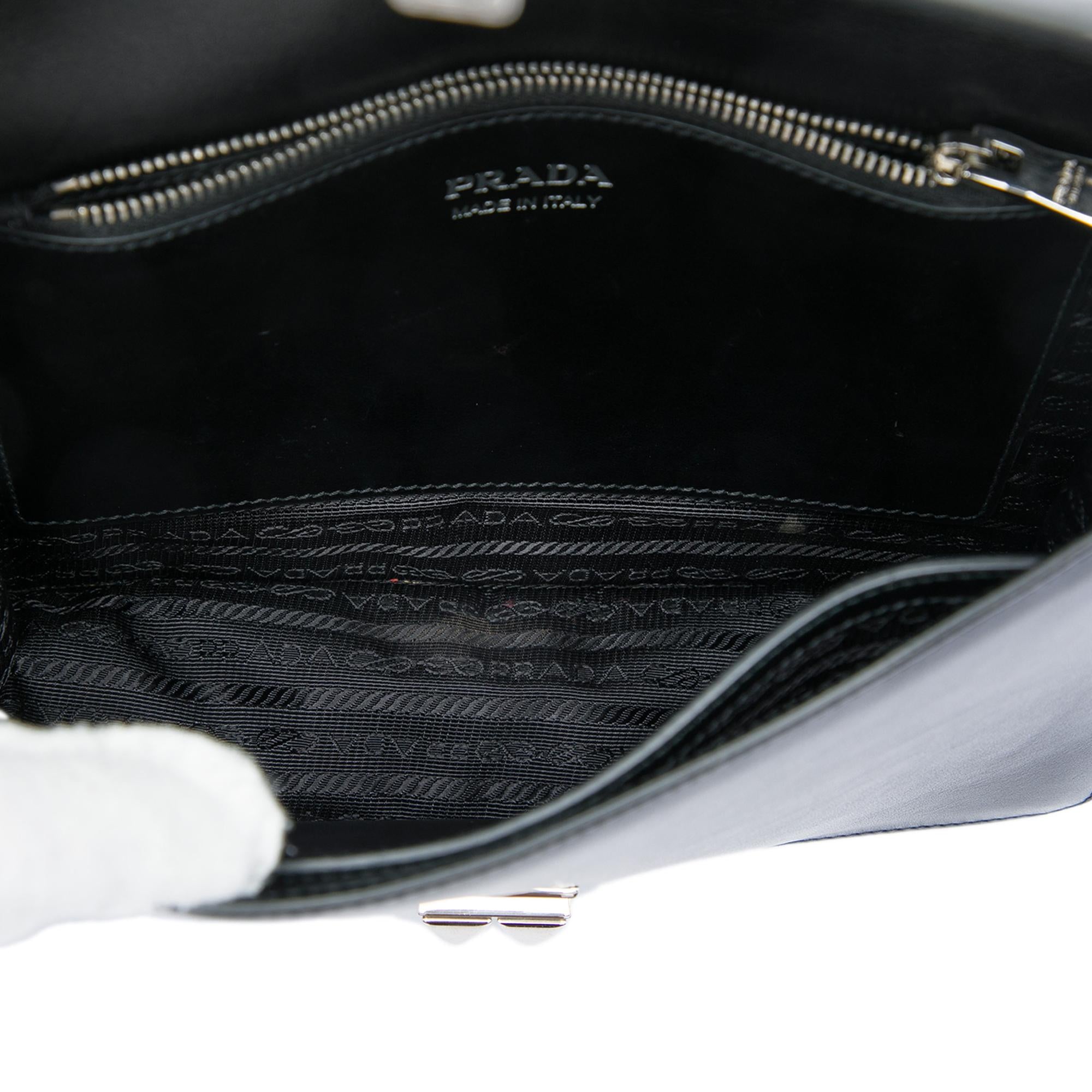 Prada City Calf and Saffiano Studded Elektra Crossbody