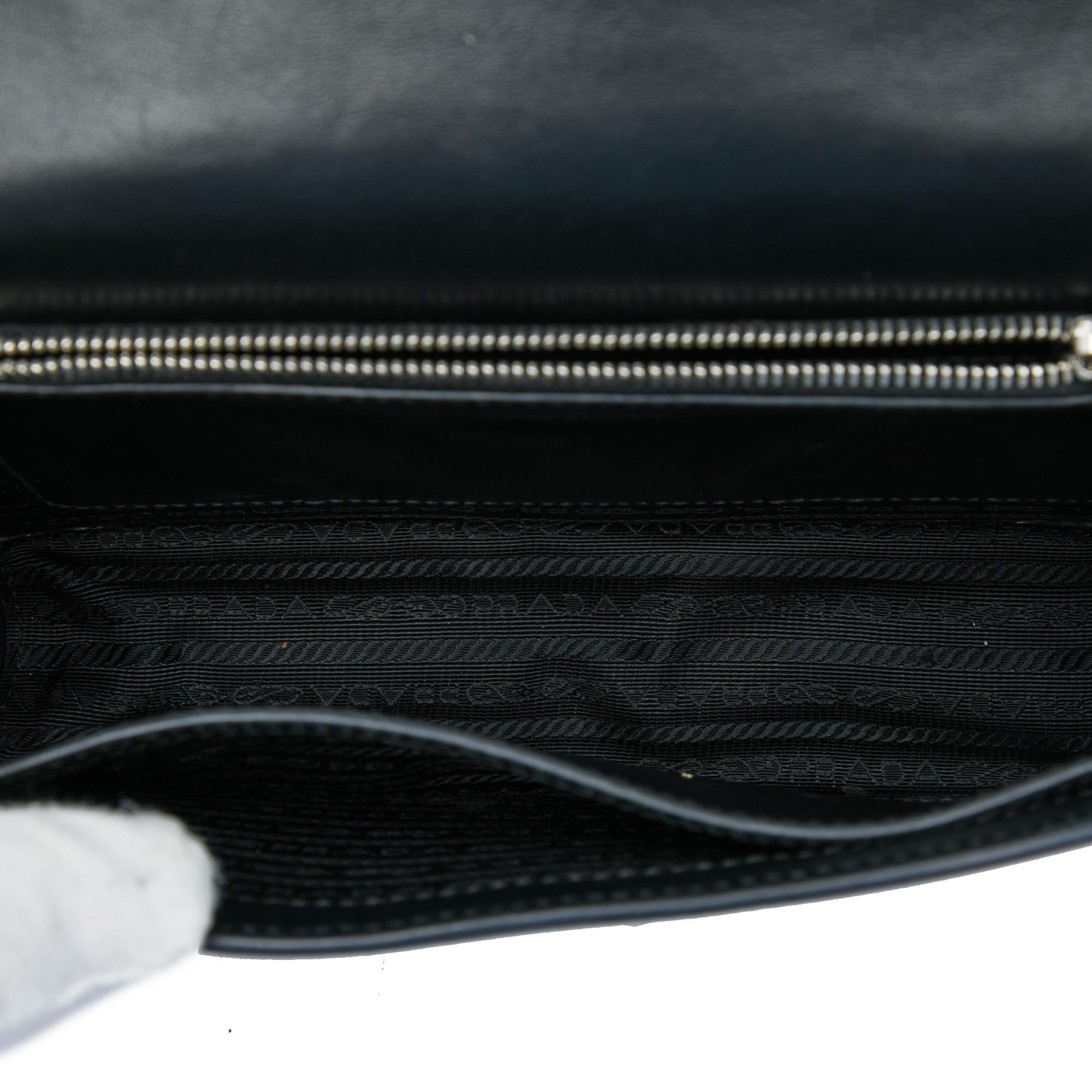 Prada City Calf and Saffiano Studded Elektra Crossbody