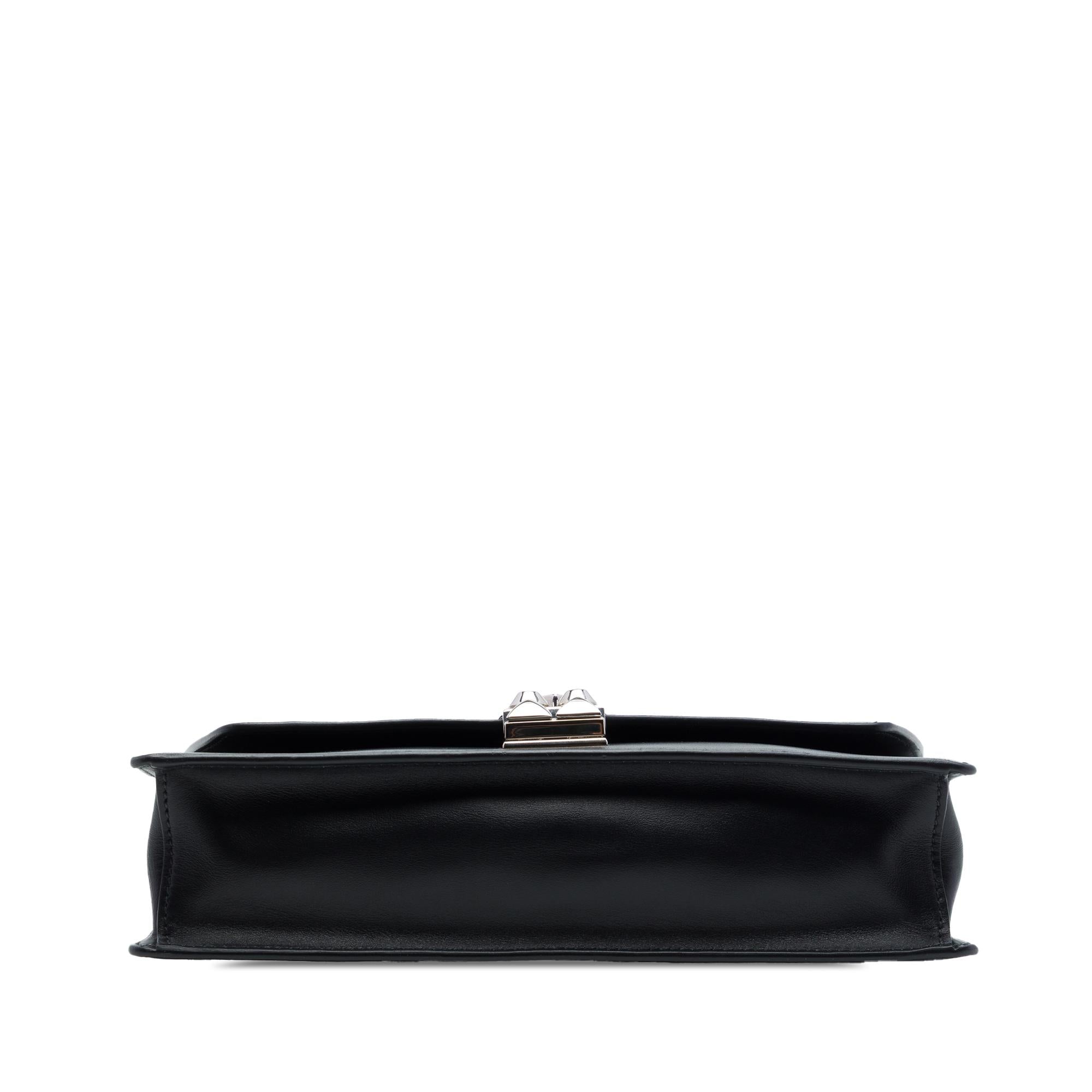 Prada City Calfskin and Saffiano Studded Elektra Crossbody