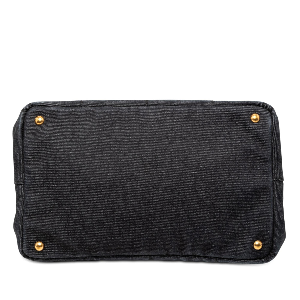 Prada Denim Canapa Logo Tote