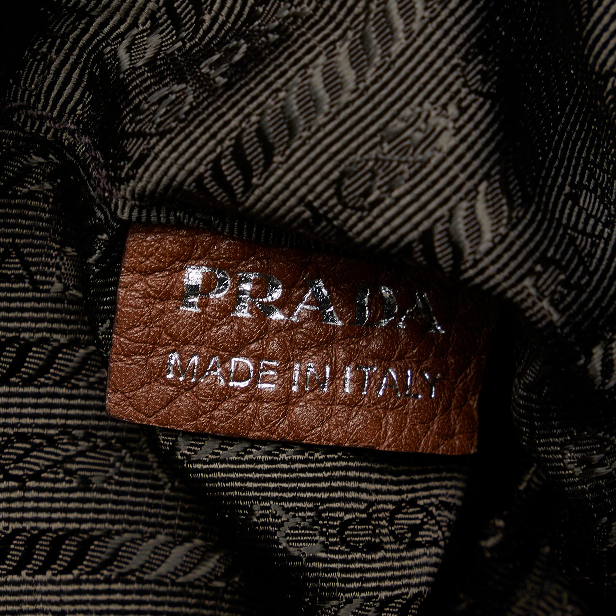 Prada Embossed Logo Bowler Bag (SHG-lc8nlr)
