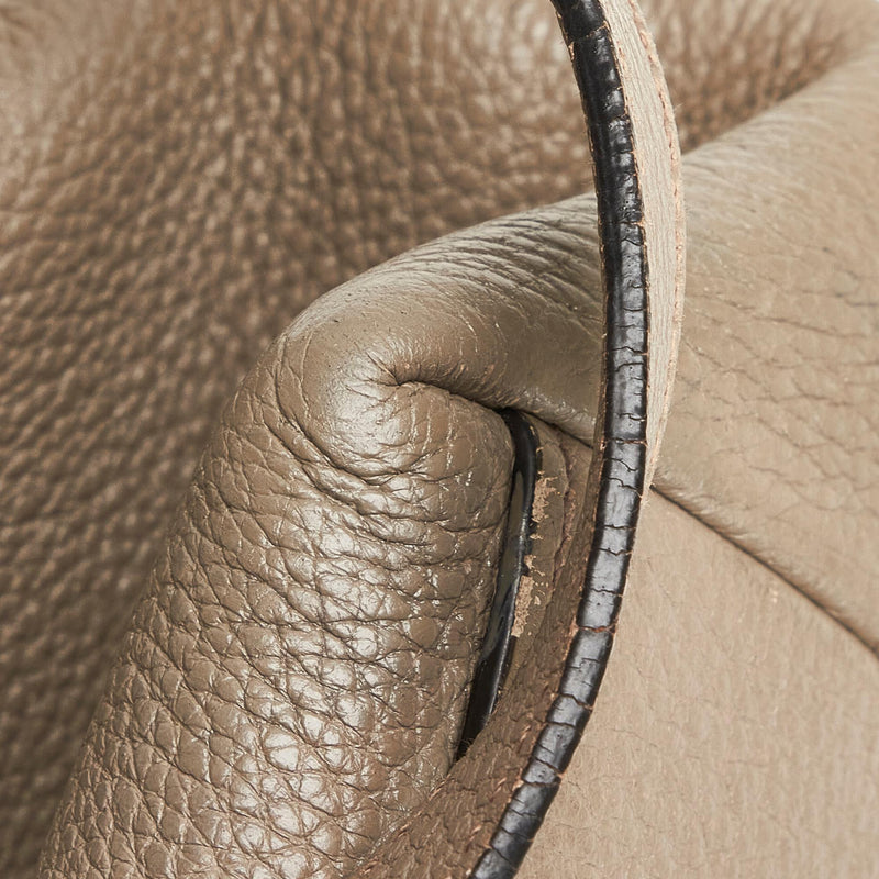 Prada Embossed Logo Leather Tote (SHGwrixDz) LuxeDH