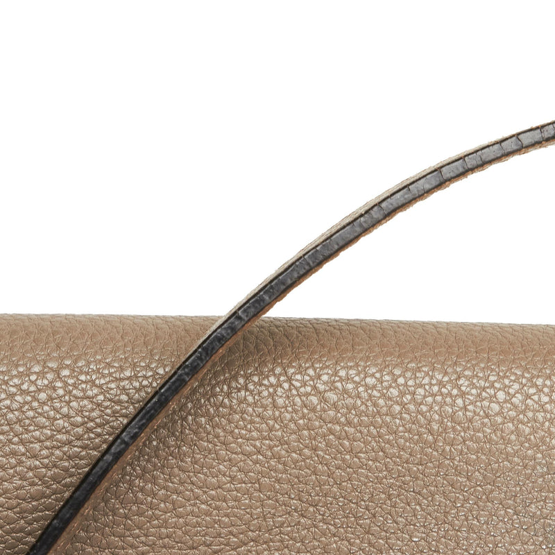 Prada Embossed Logo Leather Tote (SHGwrixDz) LuxeDH