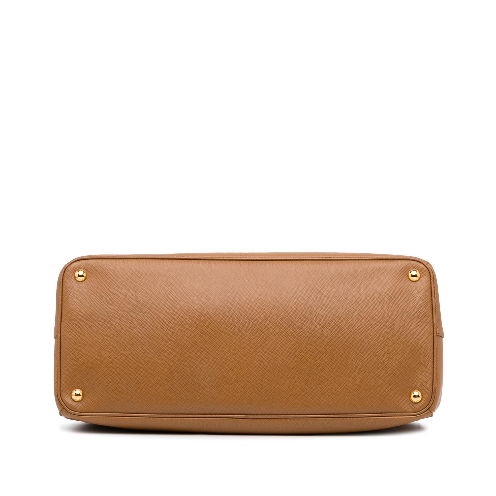 Prada Extra Large Saffiano Lux Galleria Double Zip Tote (SHG-AKcxt1)