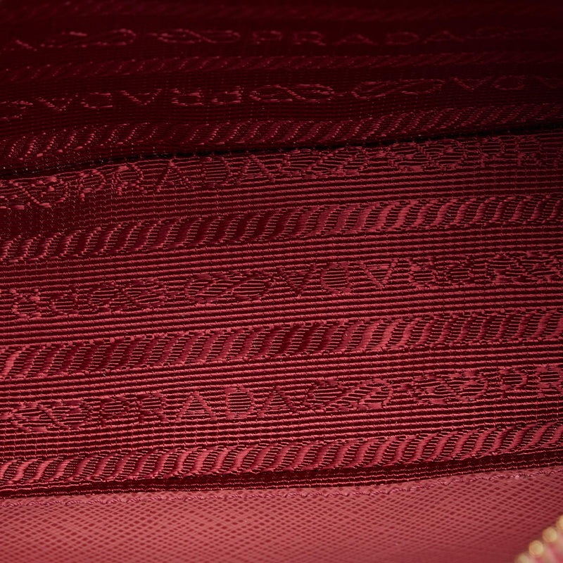 Prada Fiocco Bow Saffiano Crossbody Bag (SHG-lPa02z)