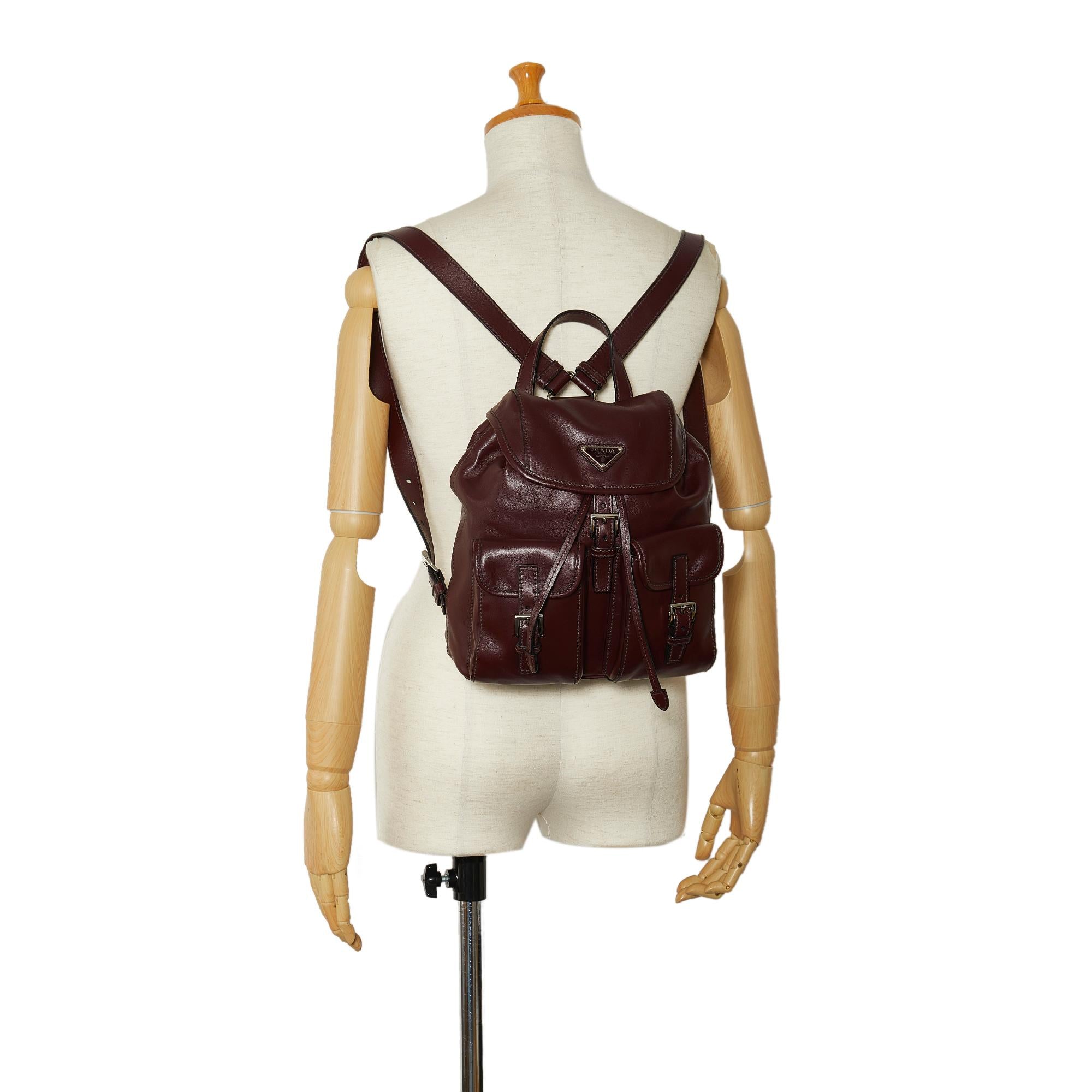 Prada Glace Calf Backpack (SHG-UmvXrX)