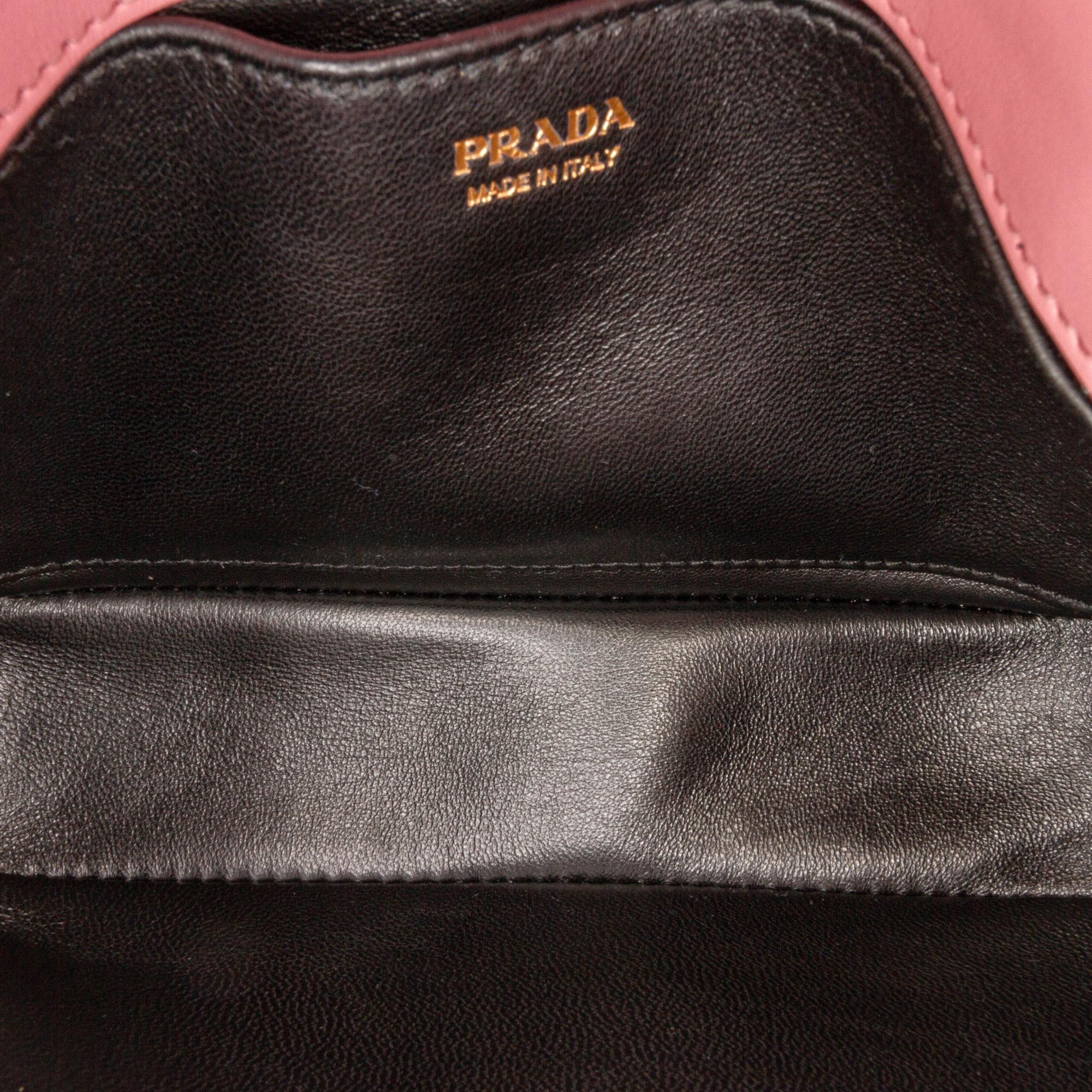Prada Glace Calf Etiquette Crossbody