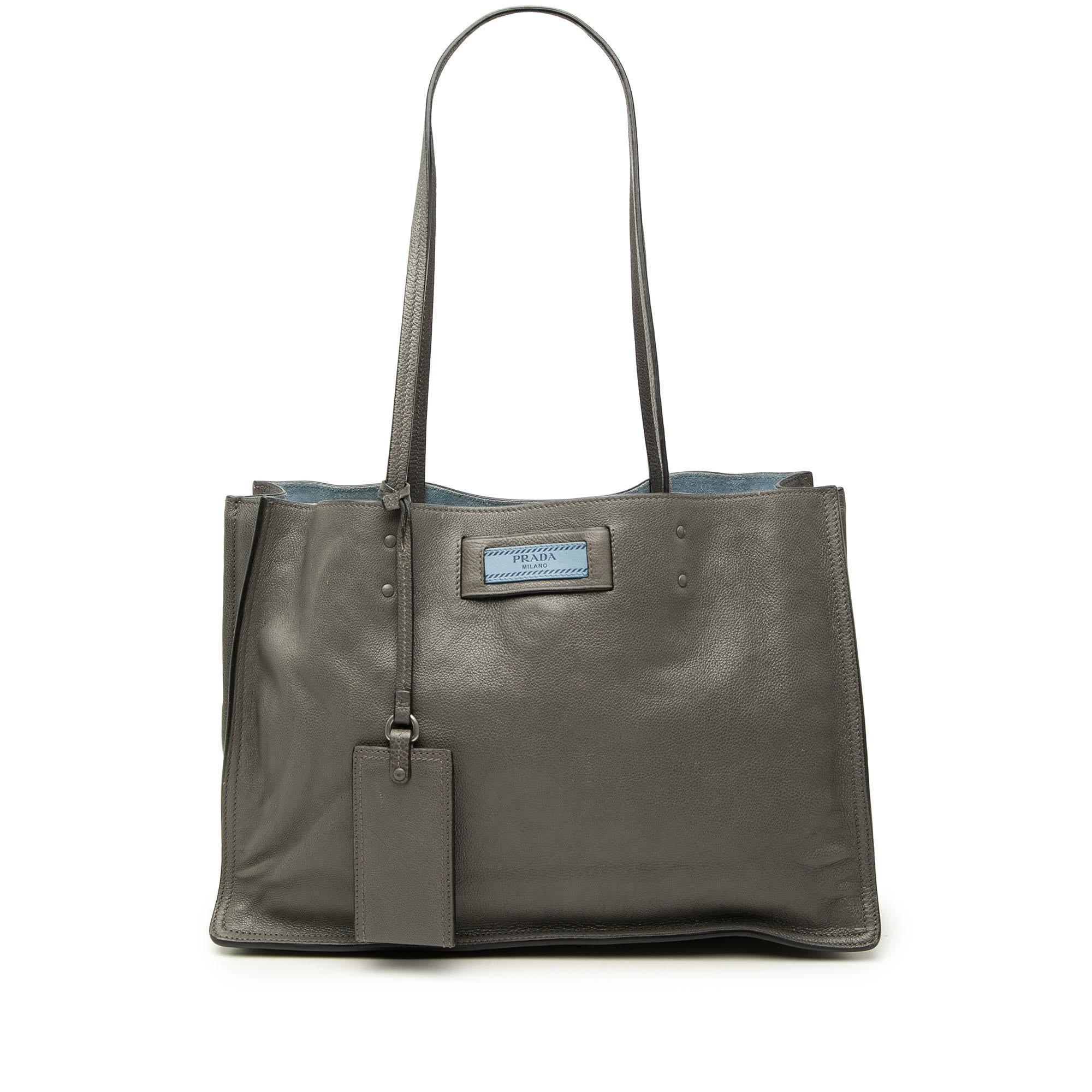 Prada Glace Calf Etiquette Tote