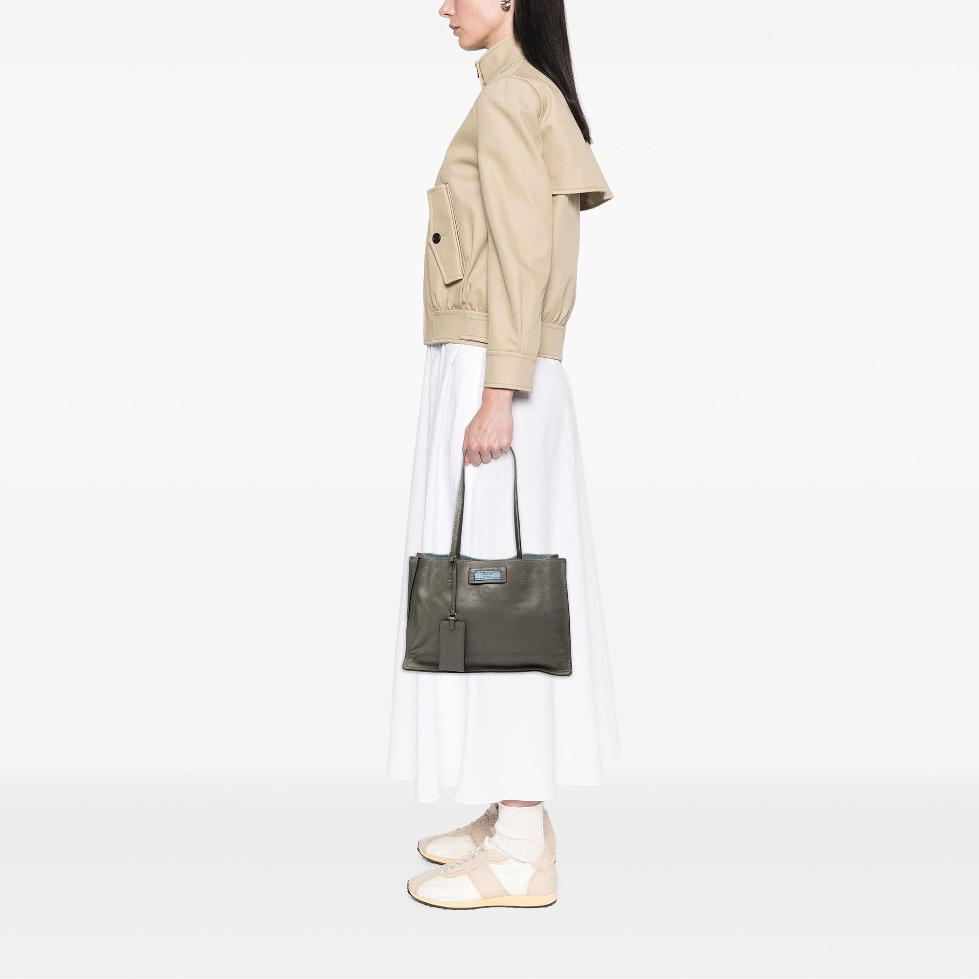 Prada Glace Calf Etiquette Tote
