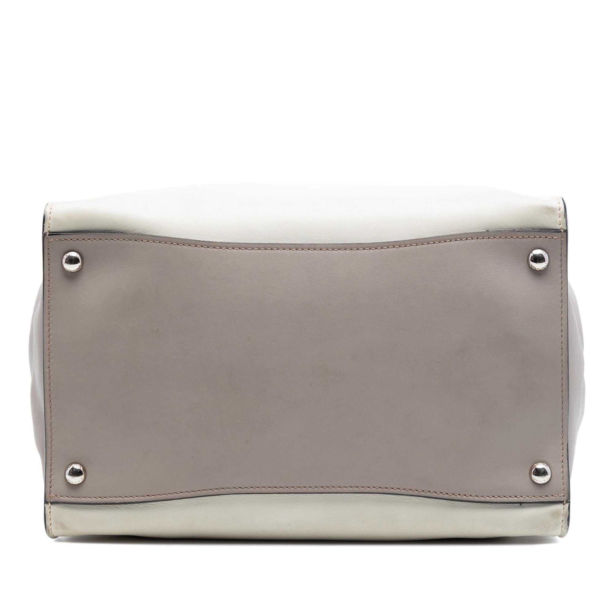Prada Glace Calf Twin Pocket Double Handle Satchel