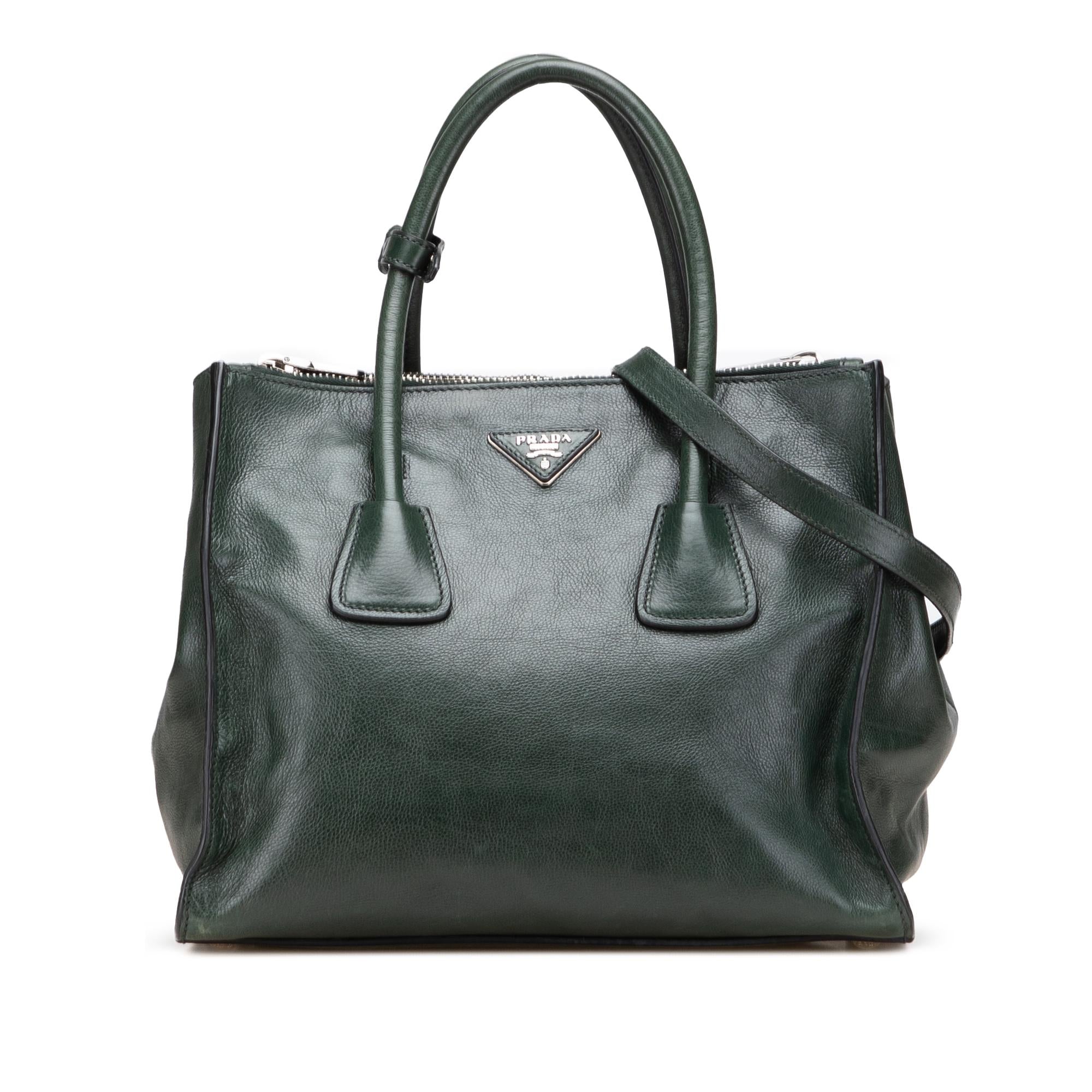Prada Glace Calf Twin Pocket Satchel