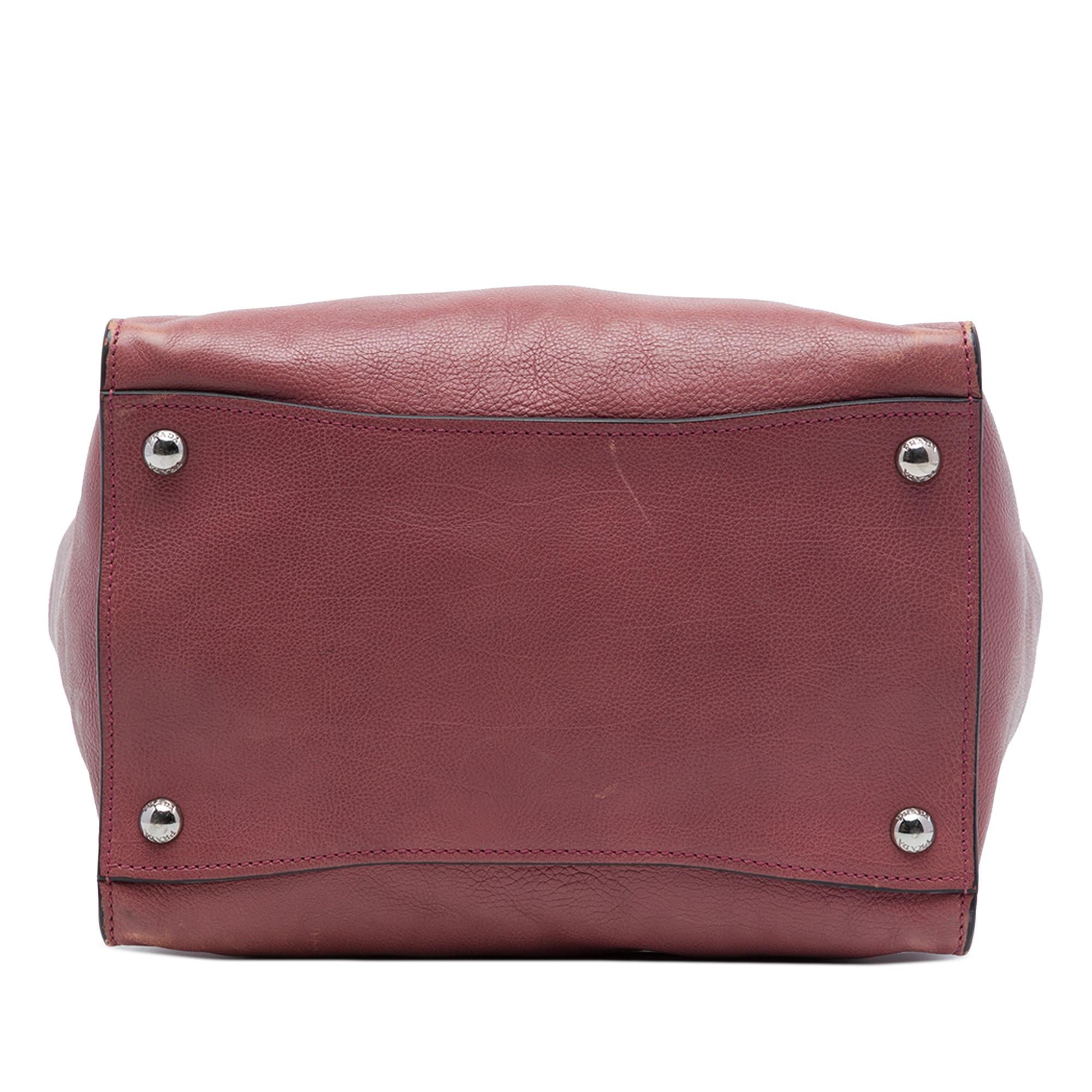 Prada Glace Calf Twin Pocket Satchel