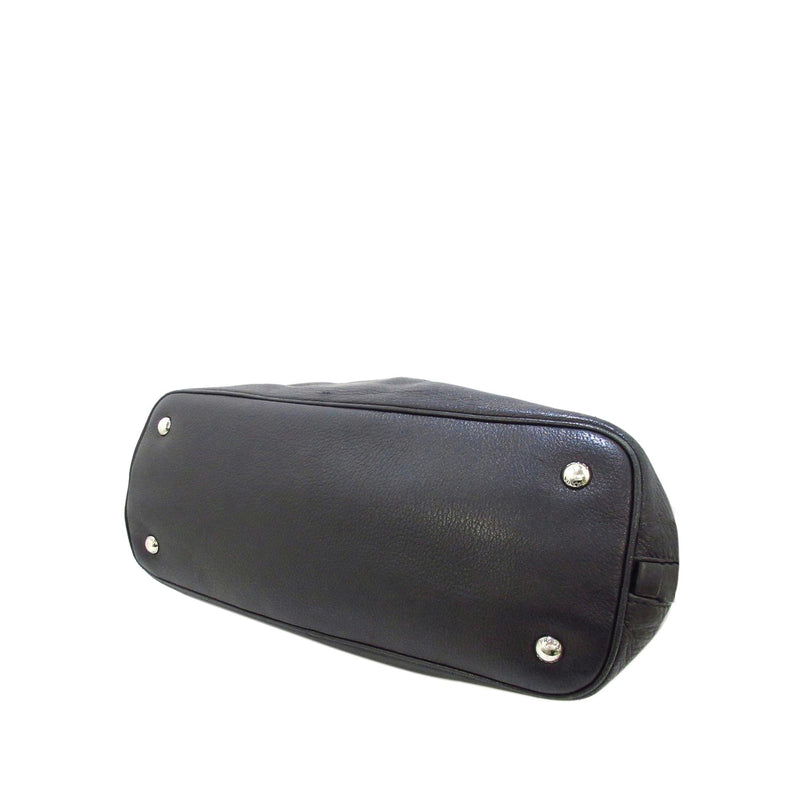Prada Glace Calf Zippers Tote Bag (SHG-36563)