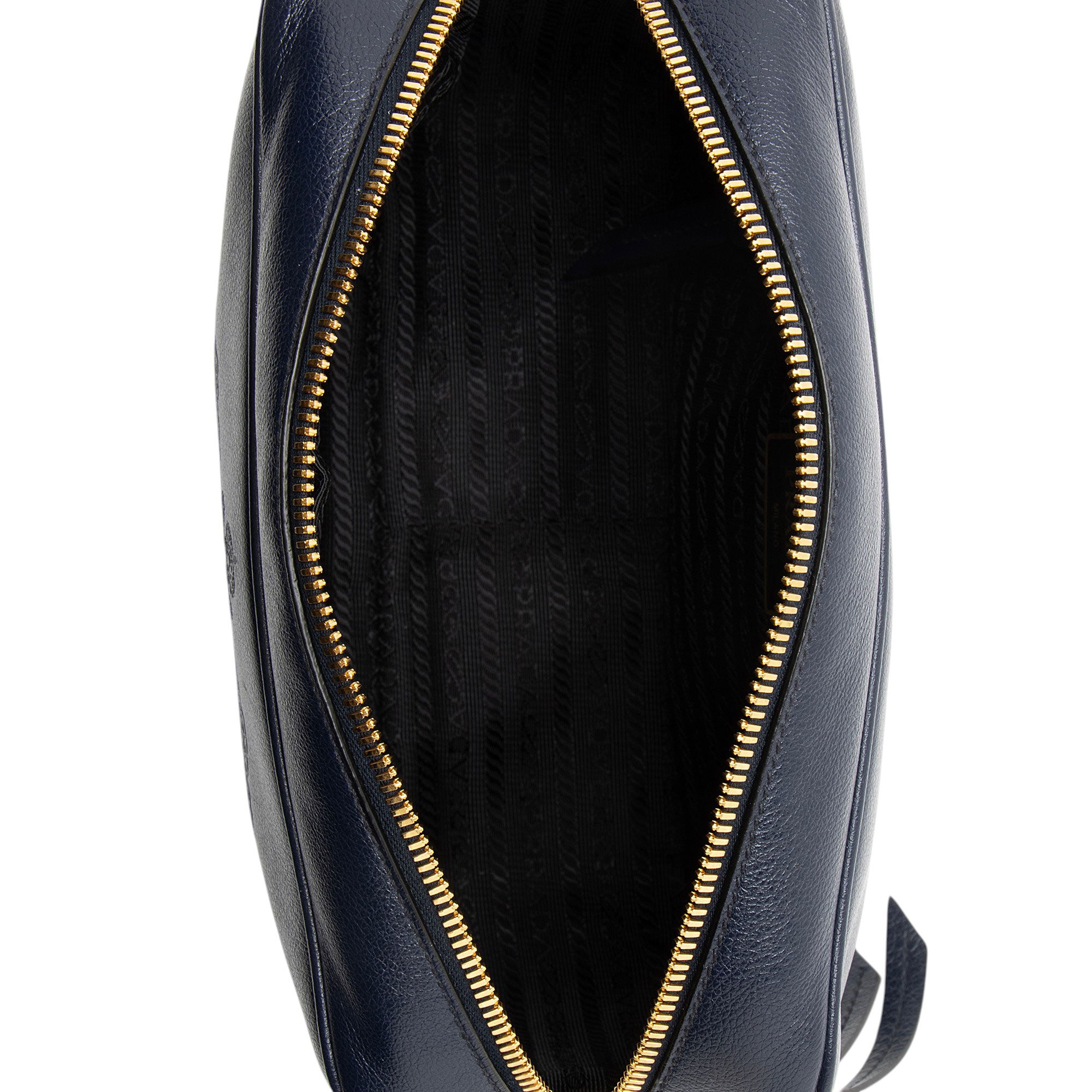 Prada Glace Calfskin Embossed Logo Camera Bag