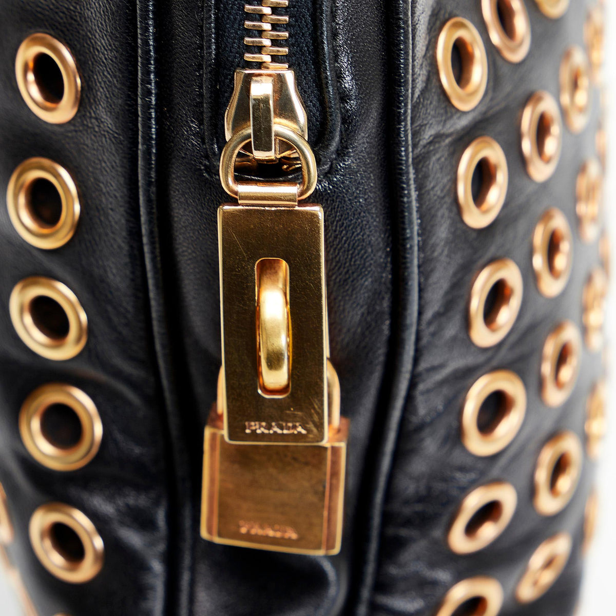 Prada Grommet Shoulder Bag (SHG-FiUEnf)