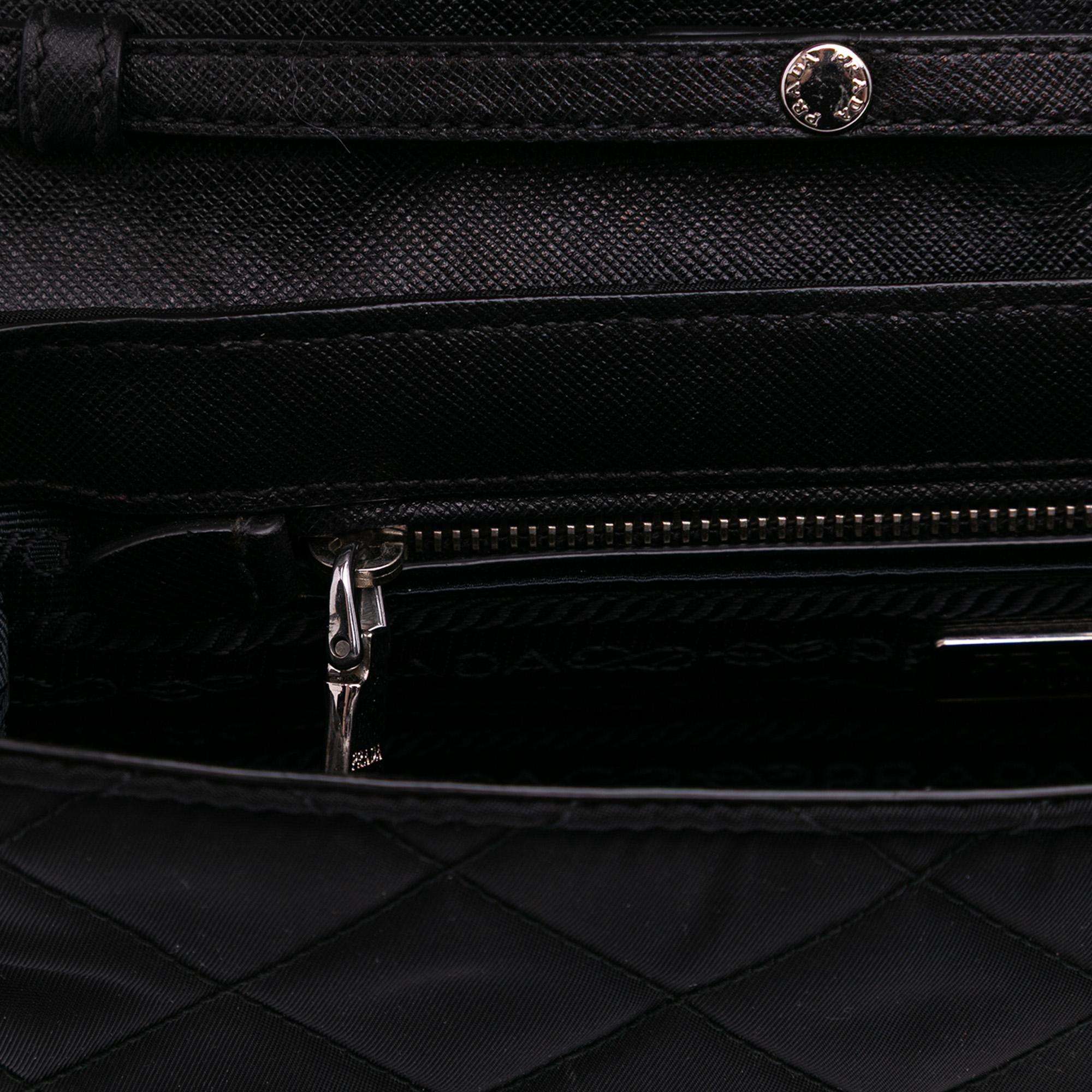 Prada Impuntu Tessuto Chain Crossbody