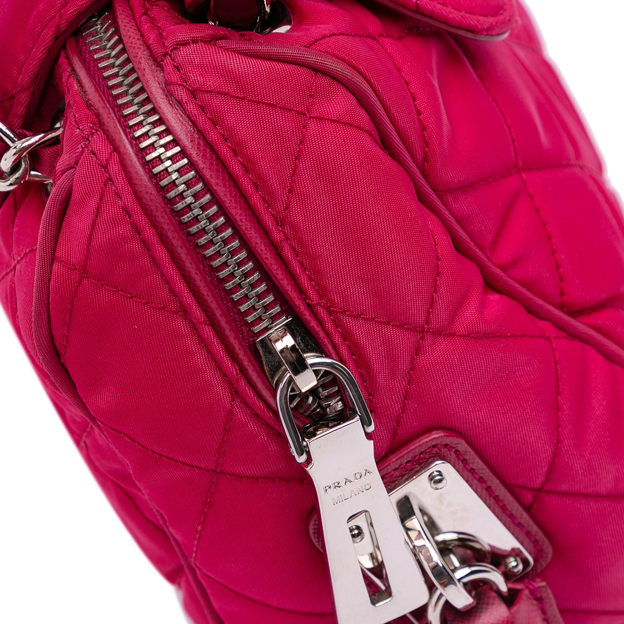 Prada Impuntu Tessuto Chain Crossbody