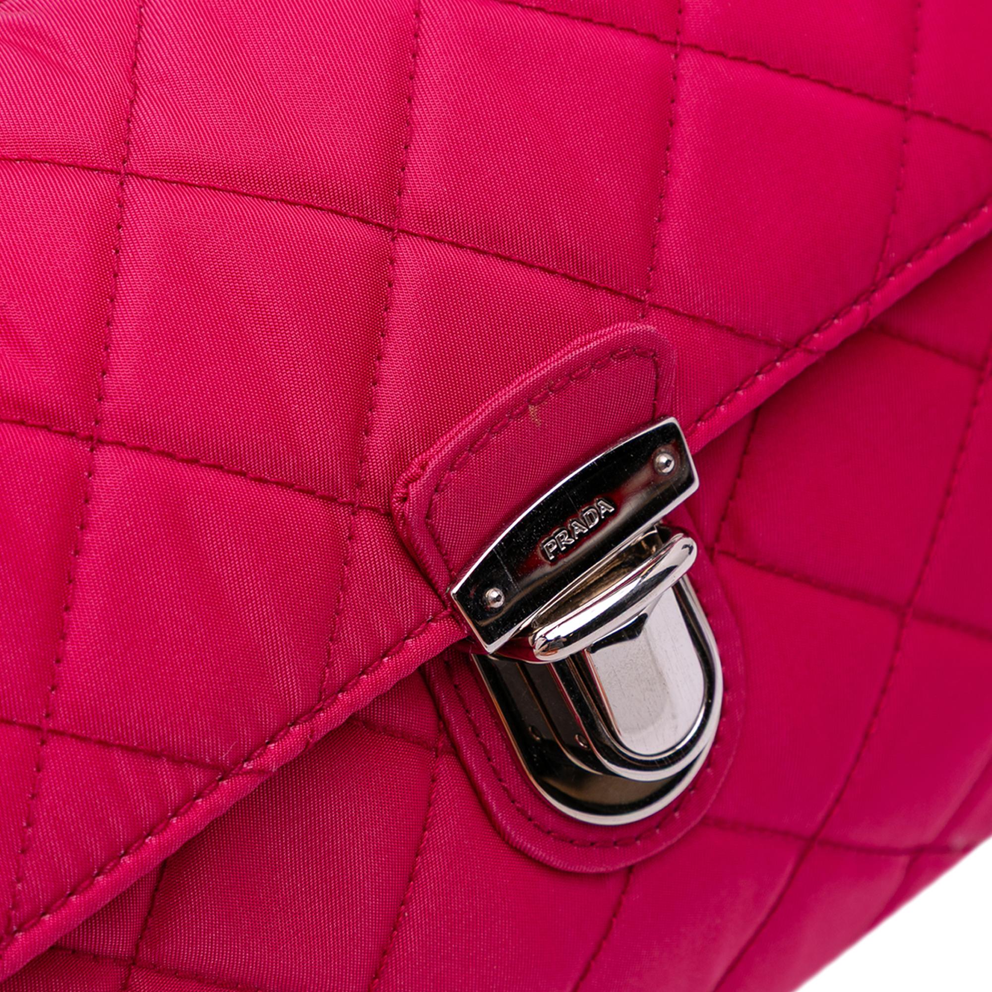 Prada Impuntu Tessuto Chain Crossbody