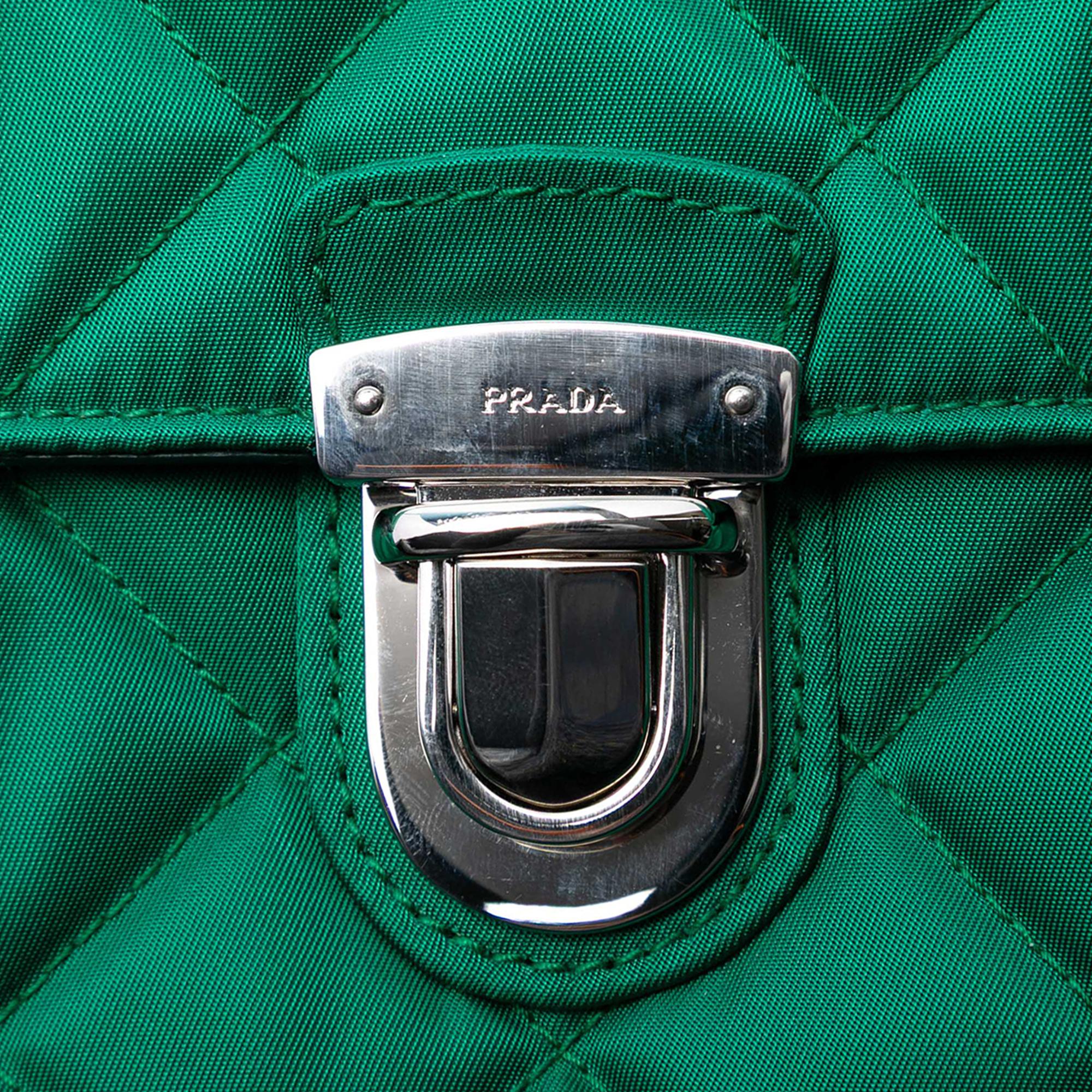 Prada Impuntu Tessuto Chain Crossbody