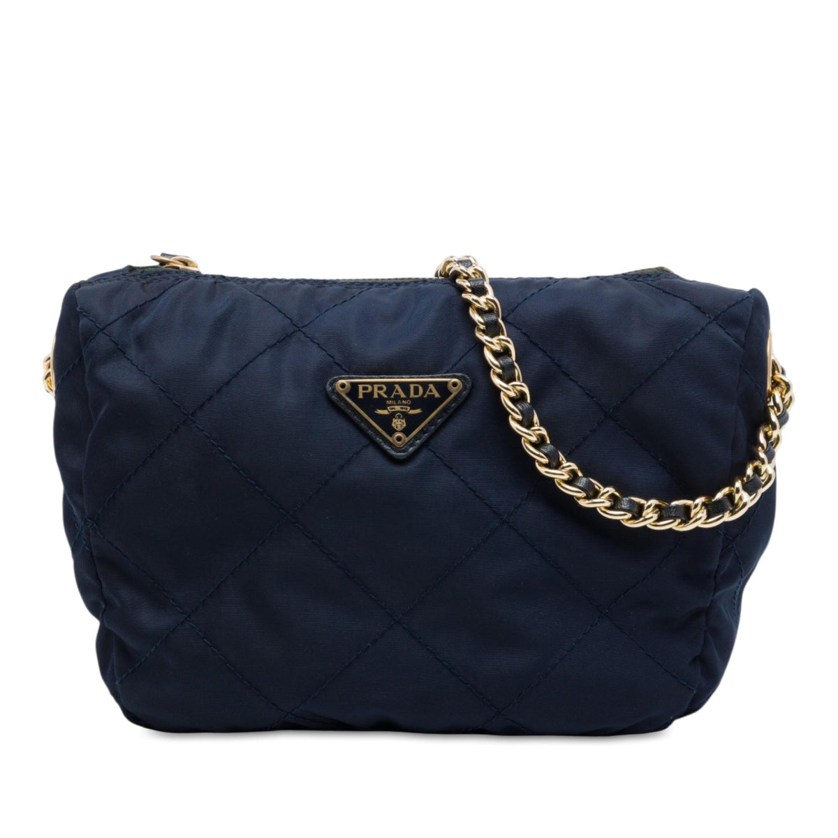 Prada Impuntu Tessuto Chain Crossbody