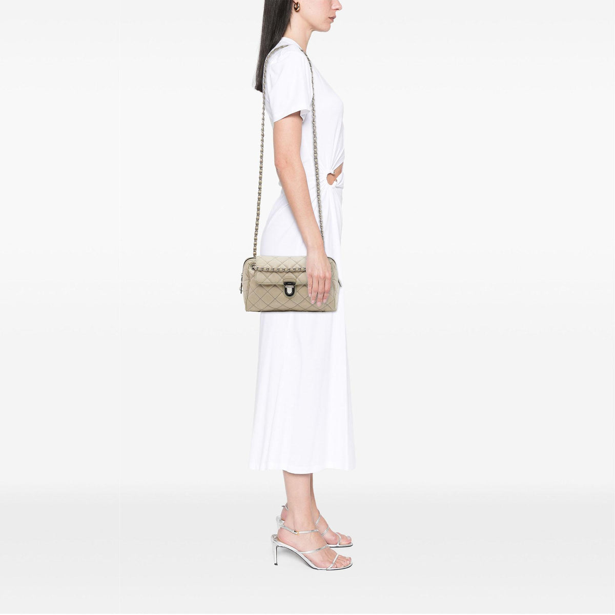 Prada Impuntu Tessuto Chain Flap Crossbody